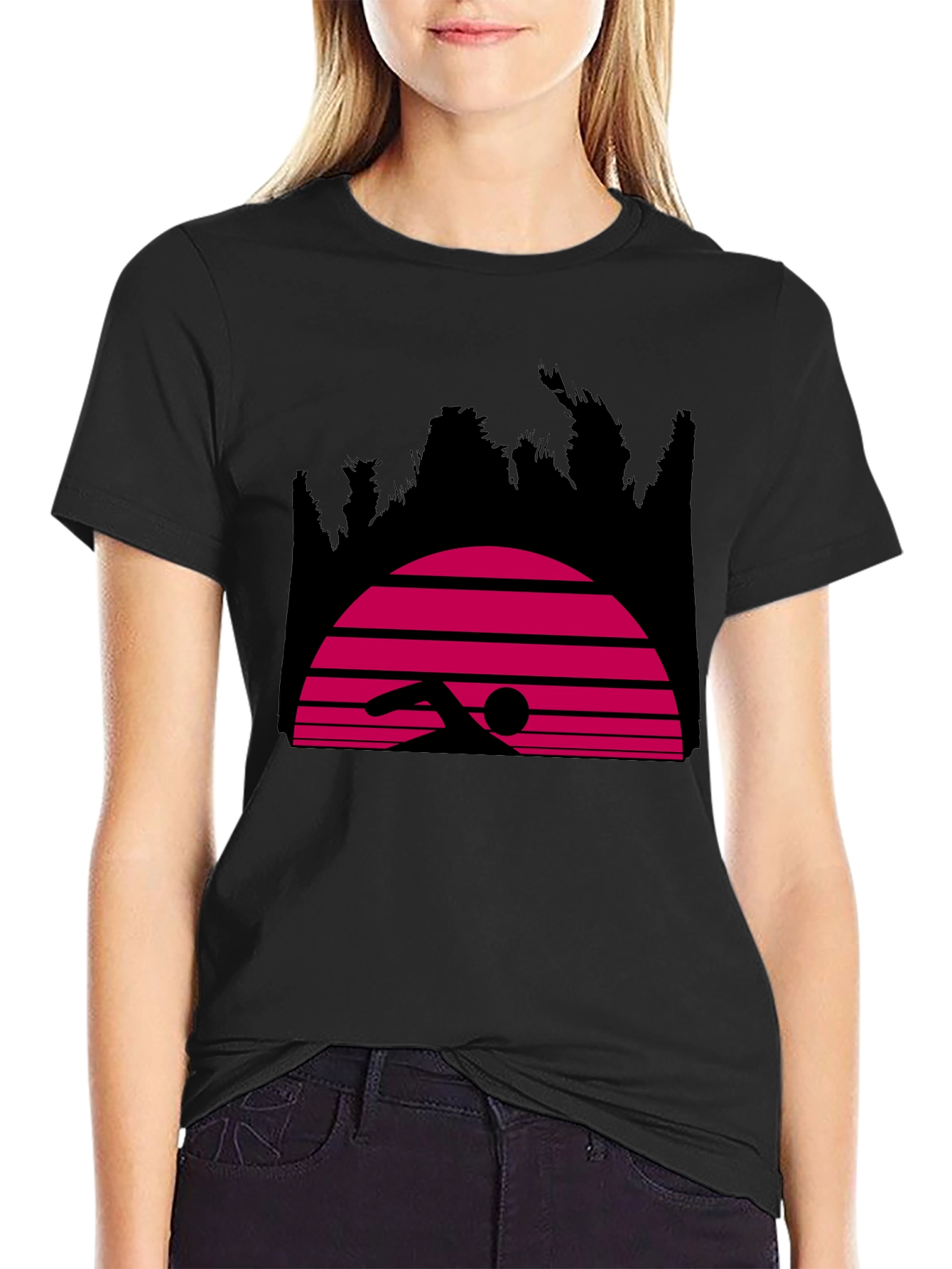 Retro Swimmer Graphic Tee