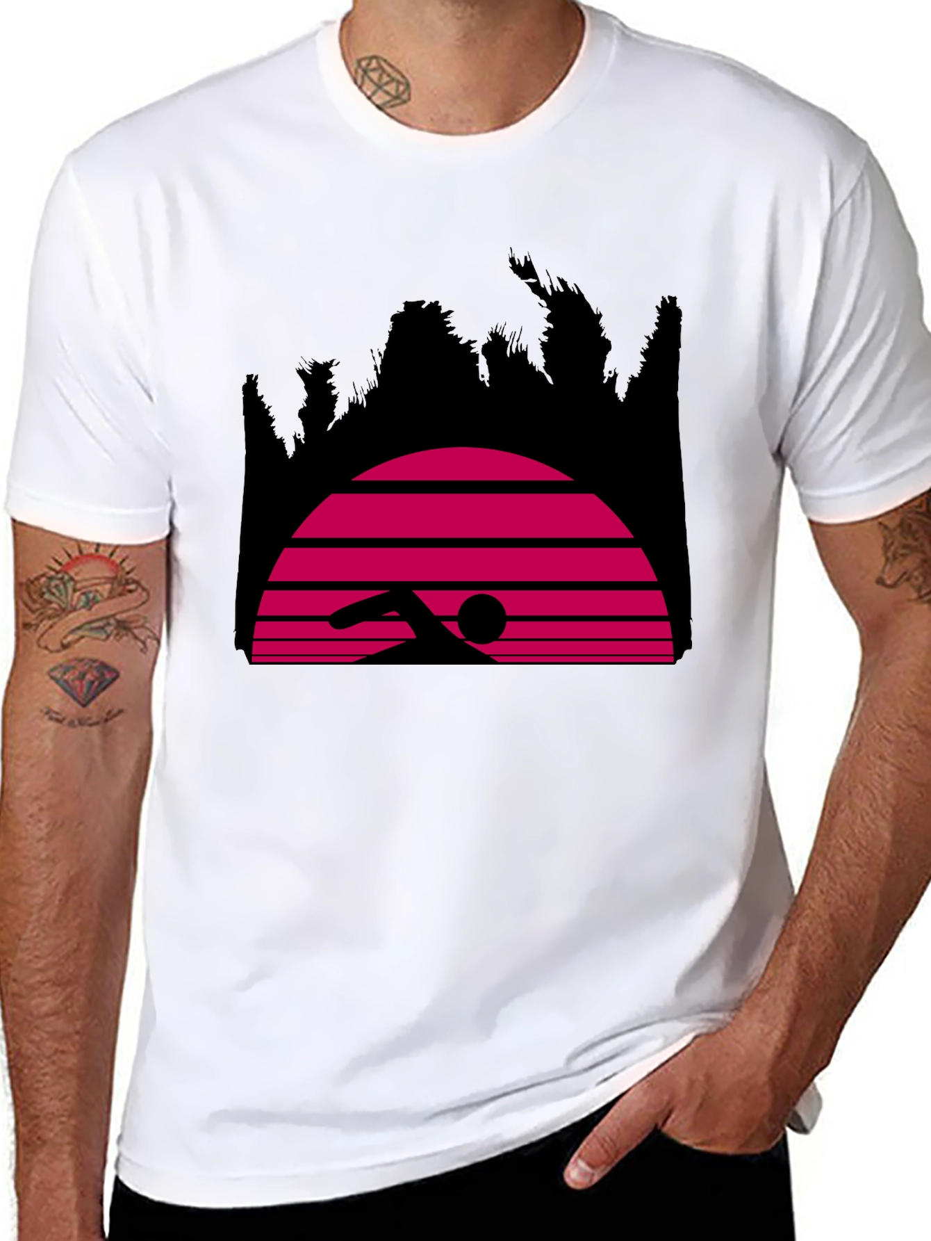 Retro Swimmer Graphic Tee