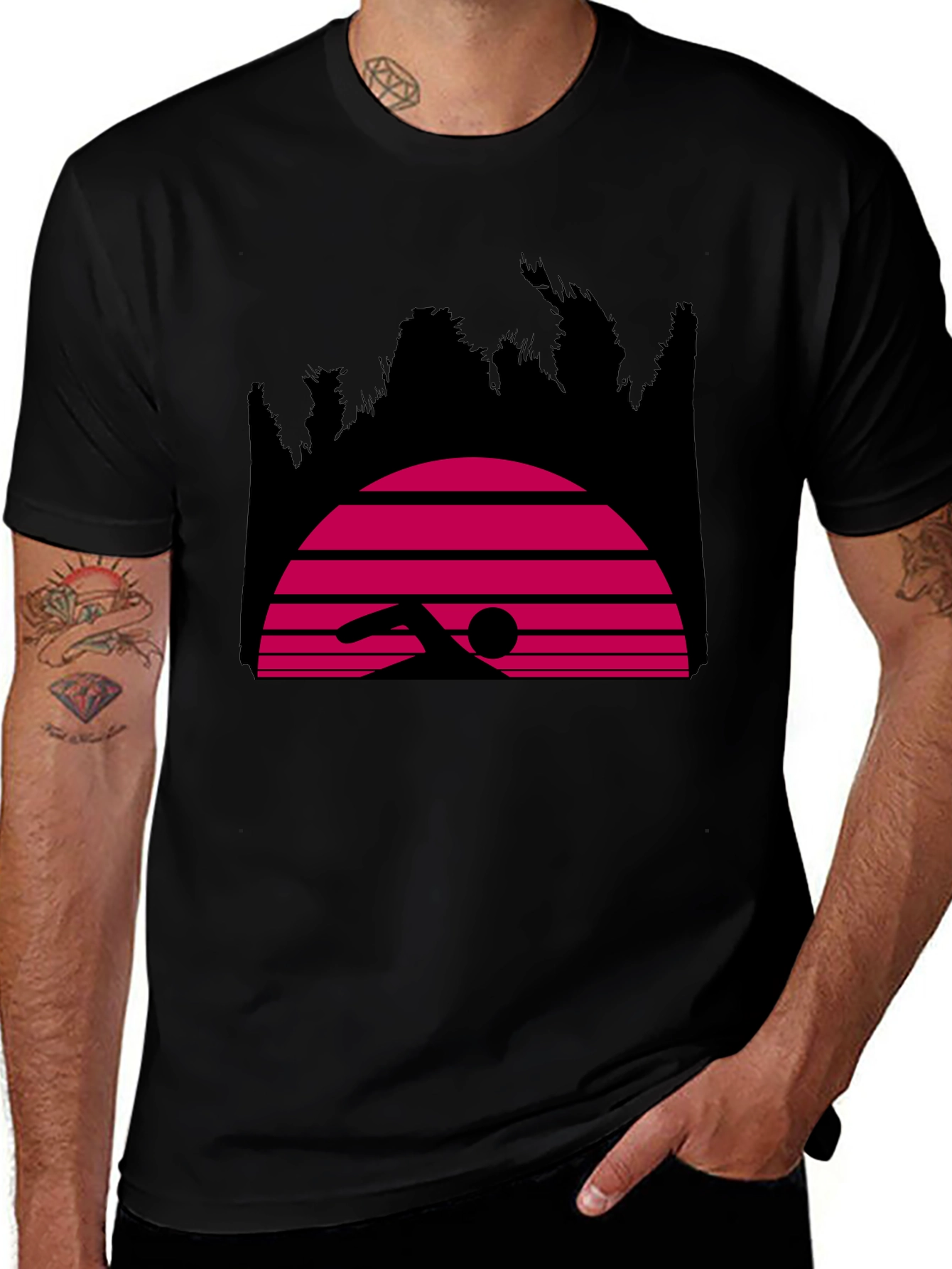 Retro Swimmer Graphic Tee