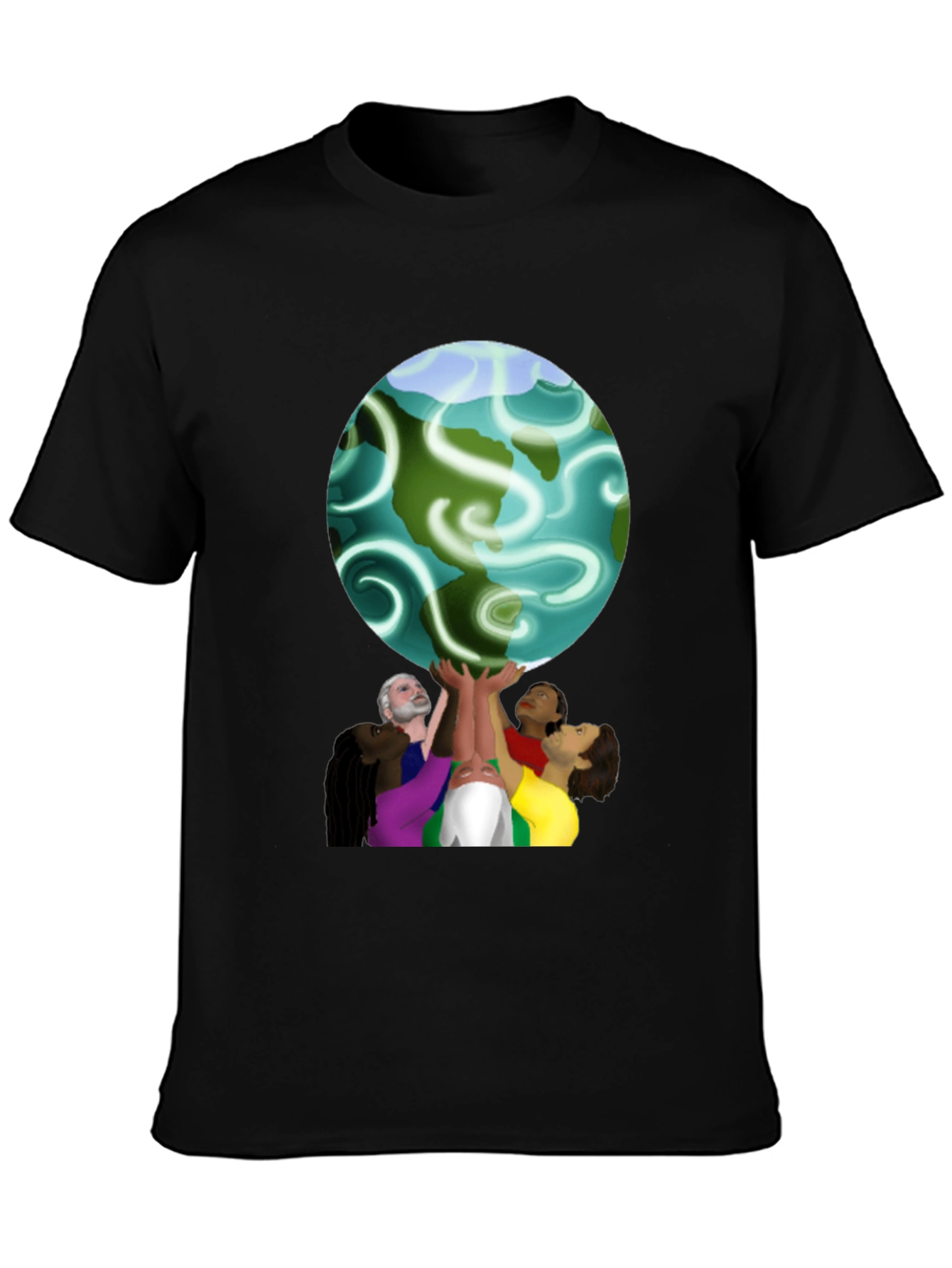 Unity Globe Graphic Tee - Black