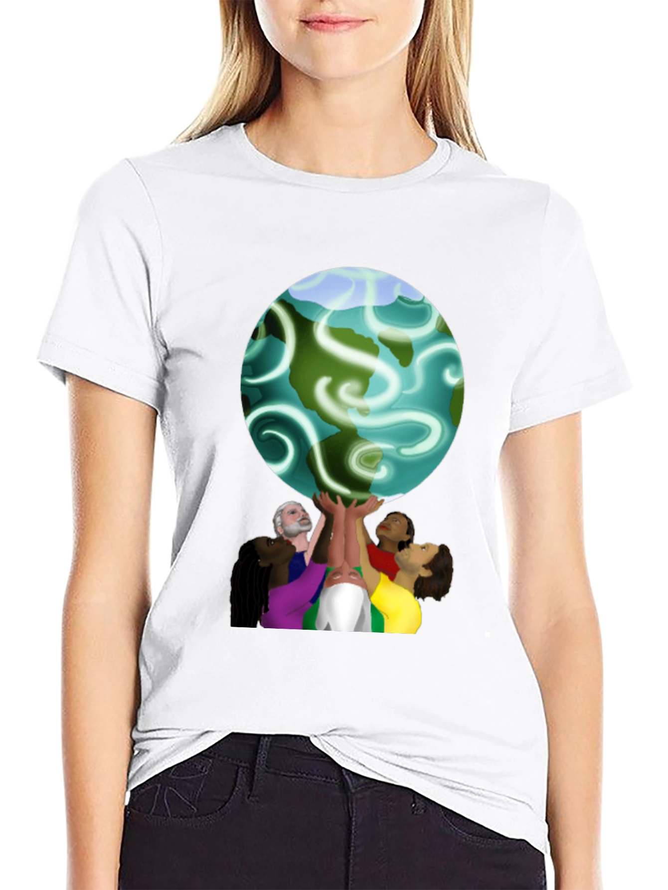 Unity Globe Graphic Tee - Black