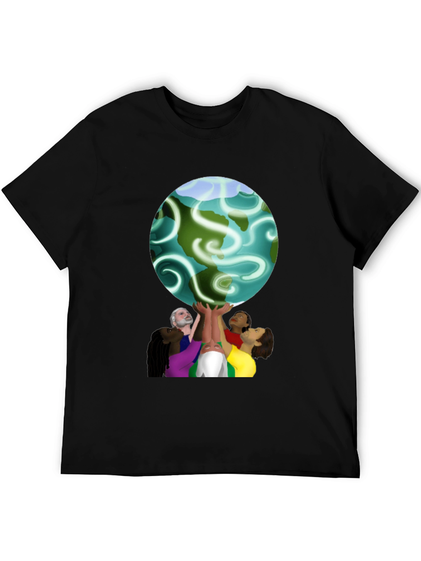 Unity Globe Graphic Tee - Black