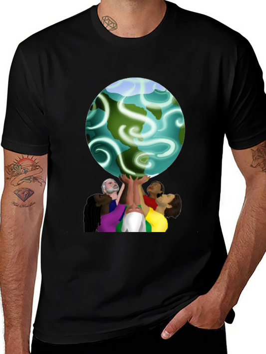 Unity Globe Graphic Tee - Black