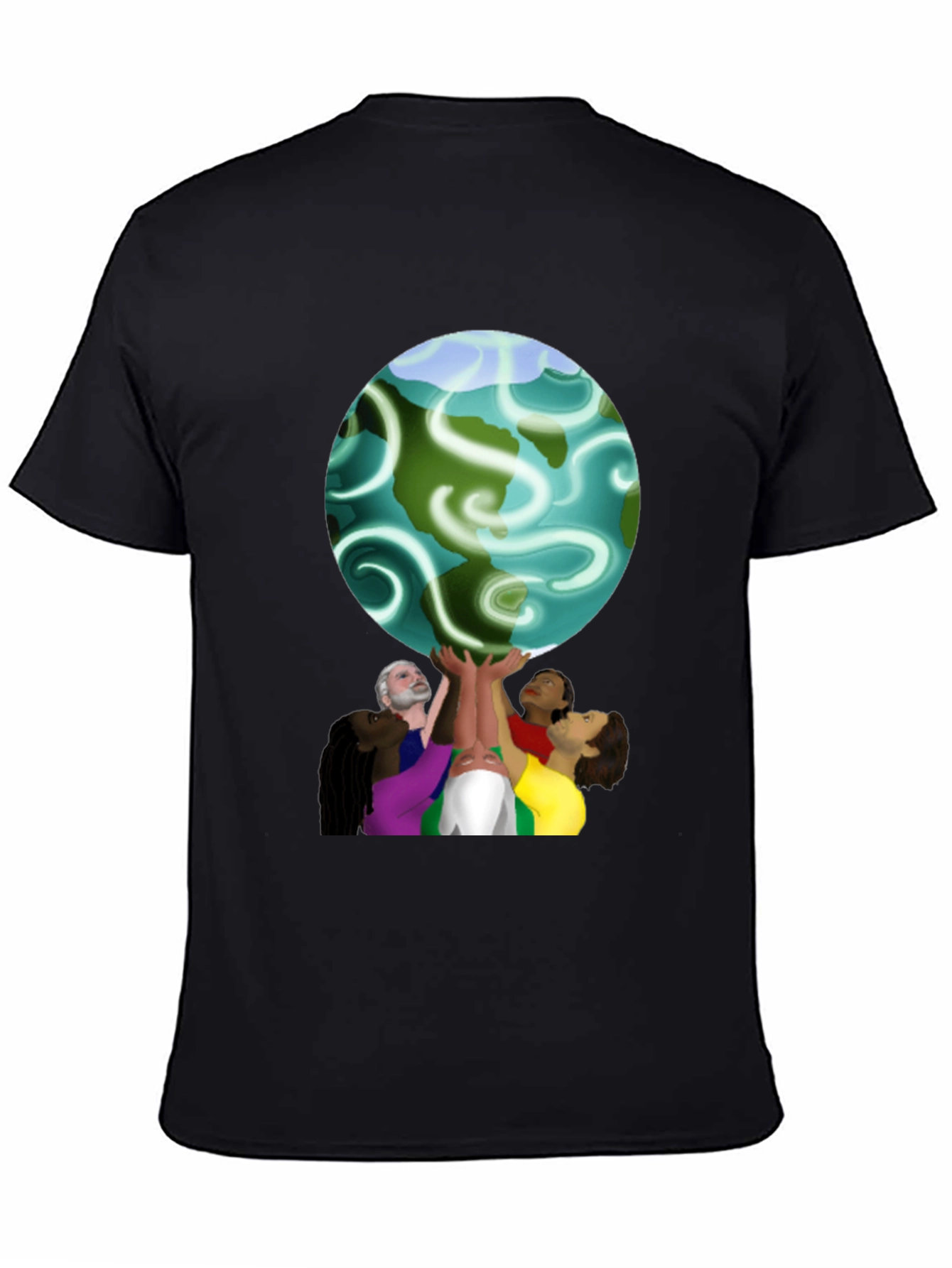 Unity Globe Graphic Tee - Black
