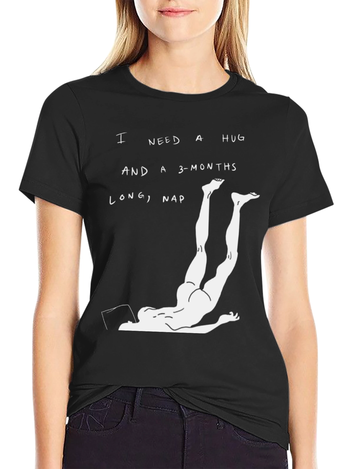 I Need a Hug & Long Nap Graphic Tee