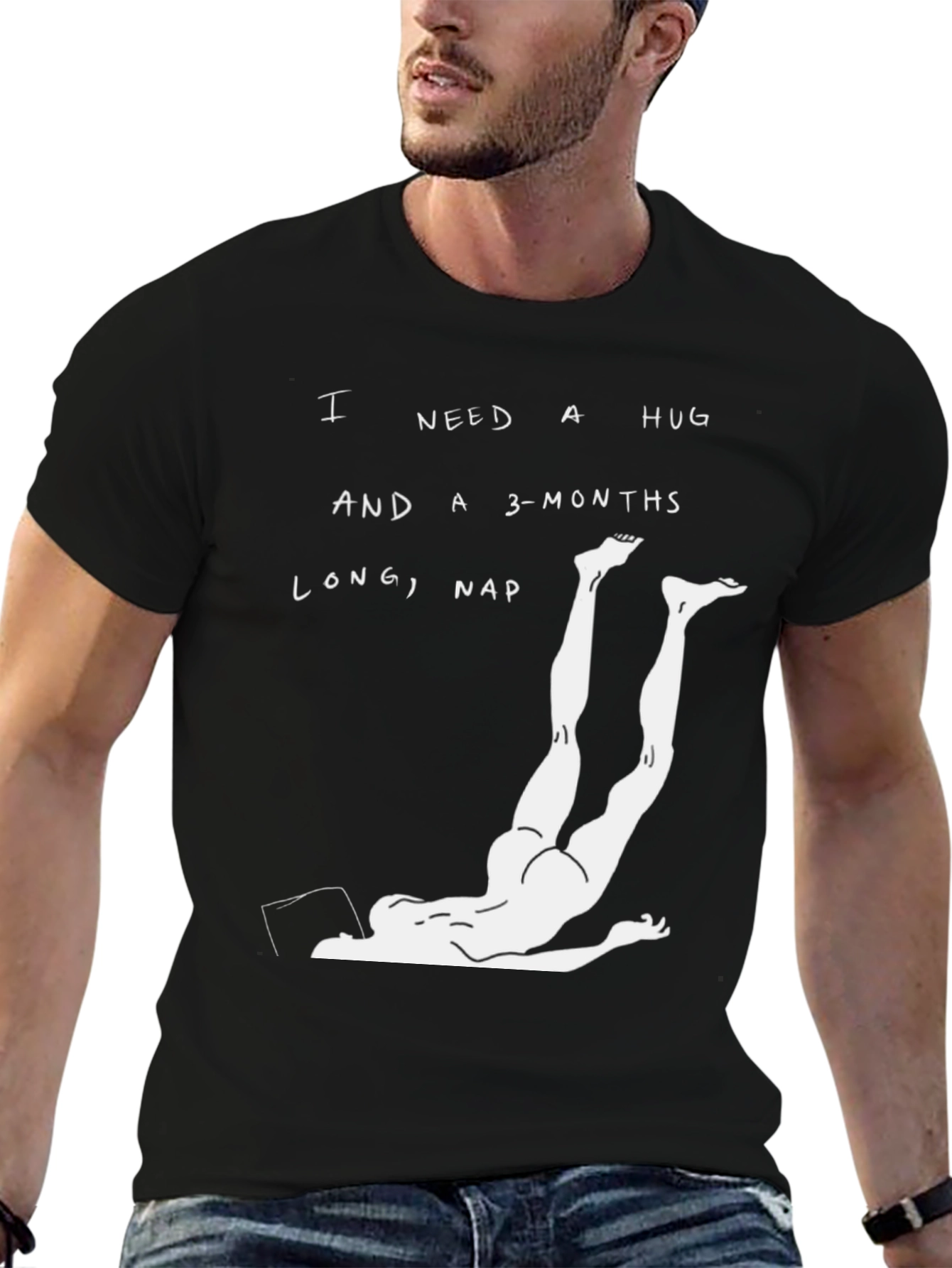 I Need a Hug & Long Nap Graphic Tee