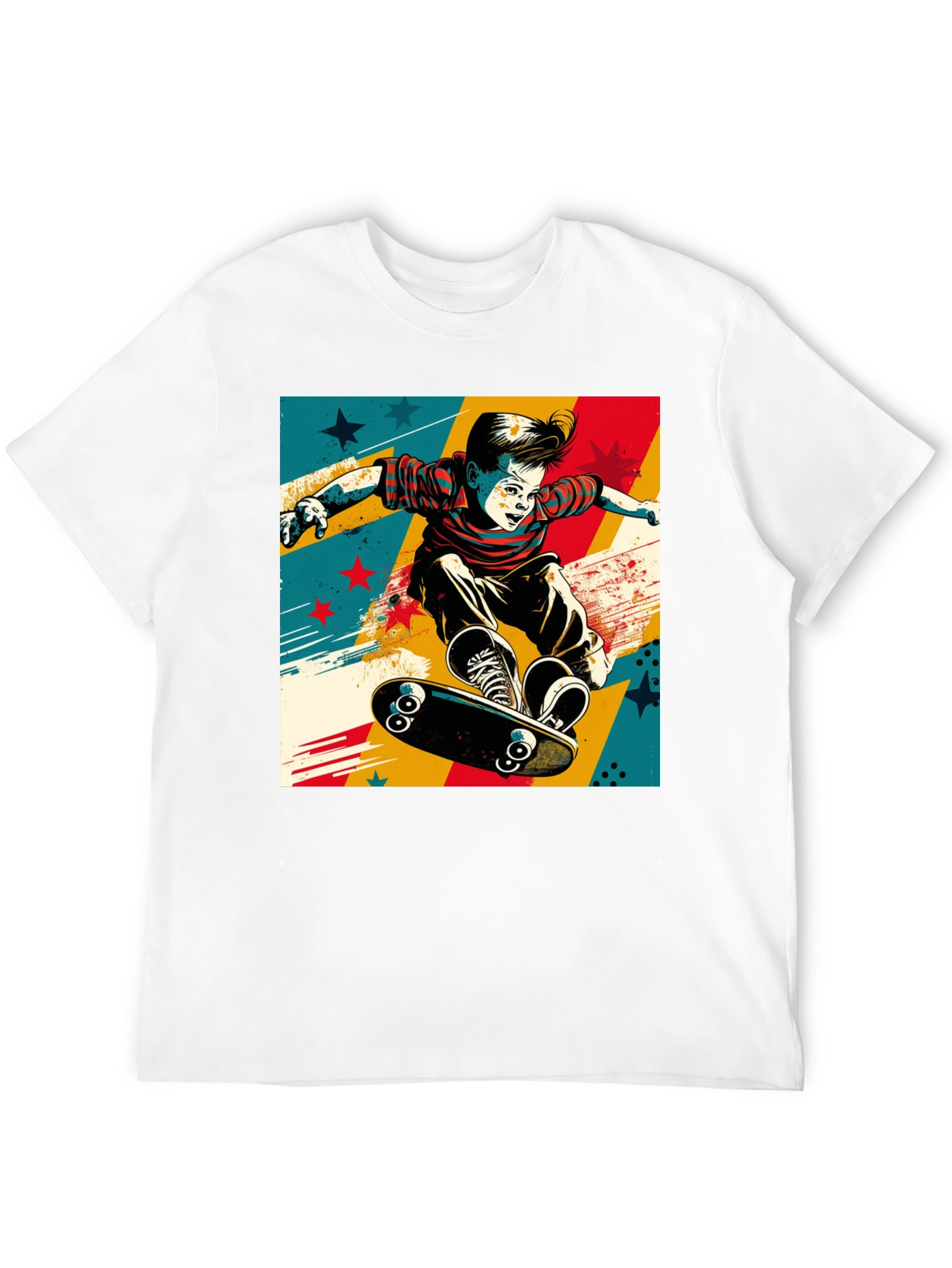 Skateboarding Kid Graphic Tee