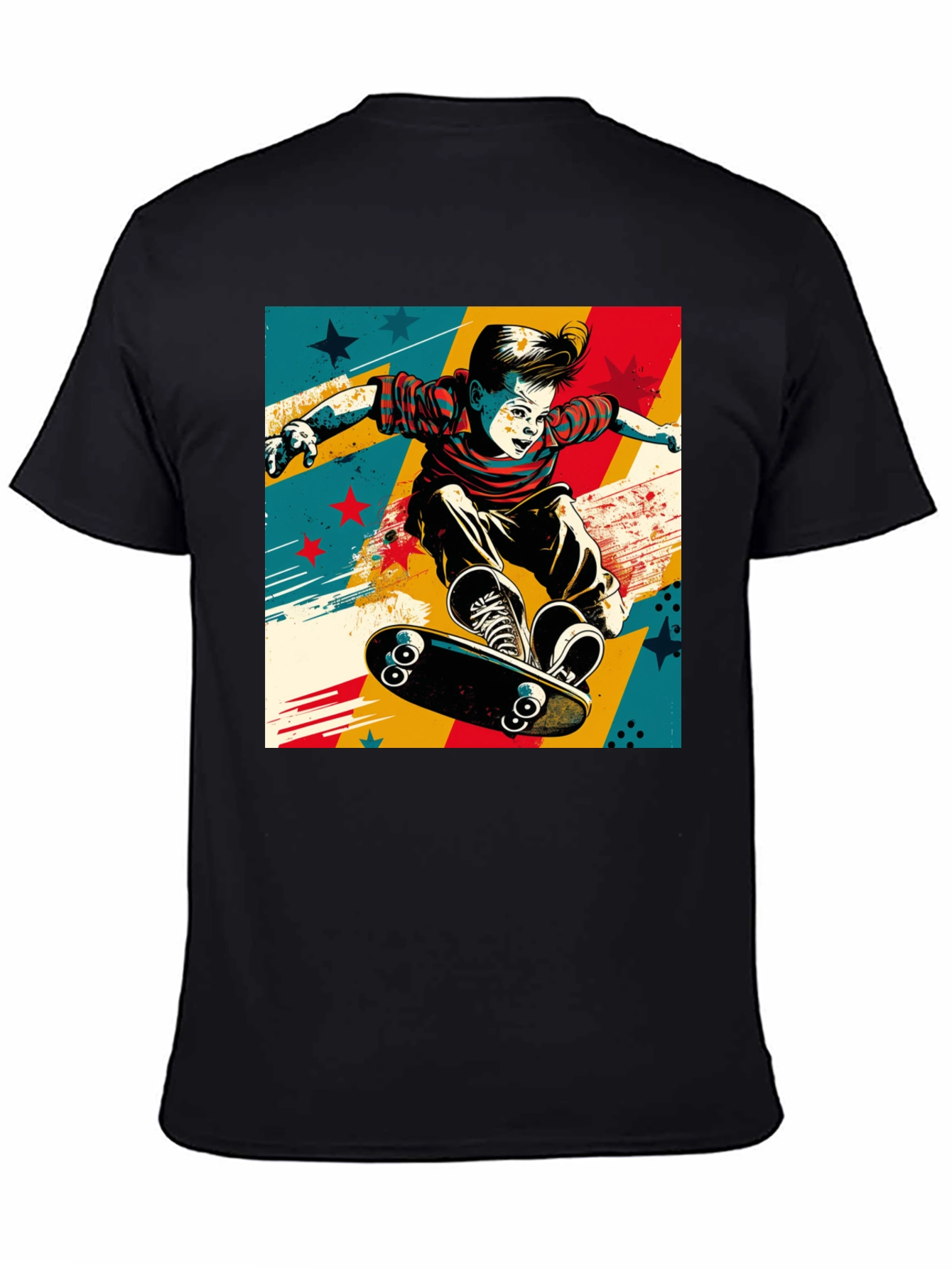 Skateboarding Kid Graphic Tee
