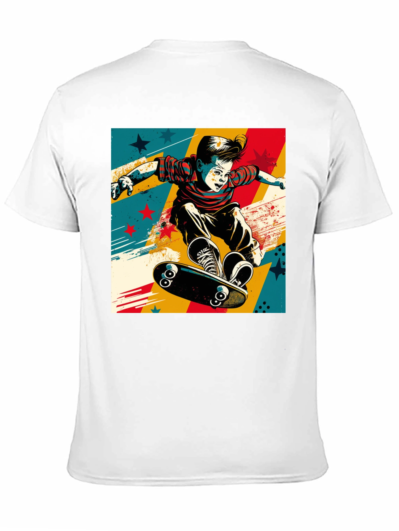 Skateboarding Kid Graphic Tee