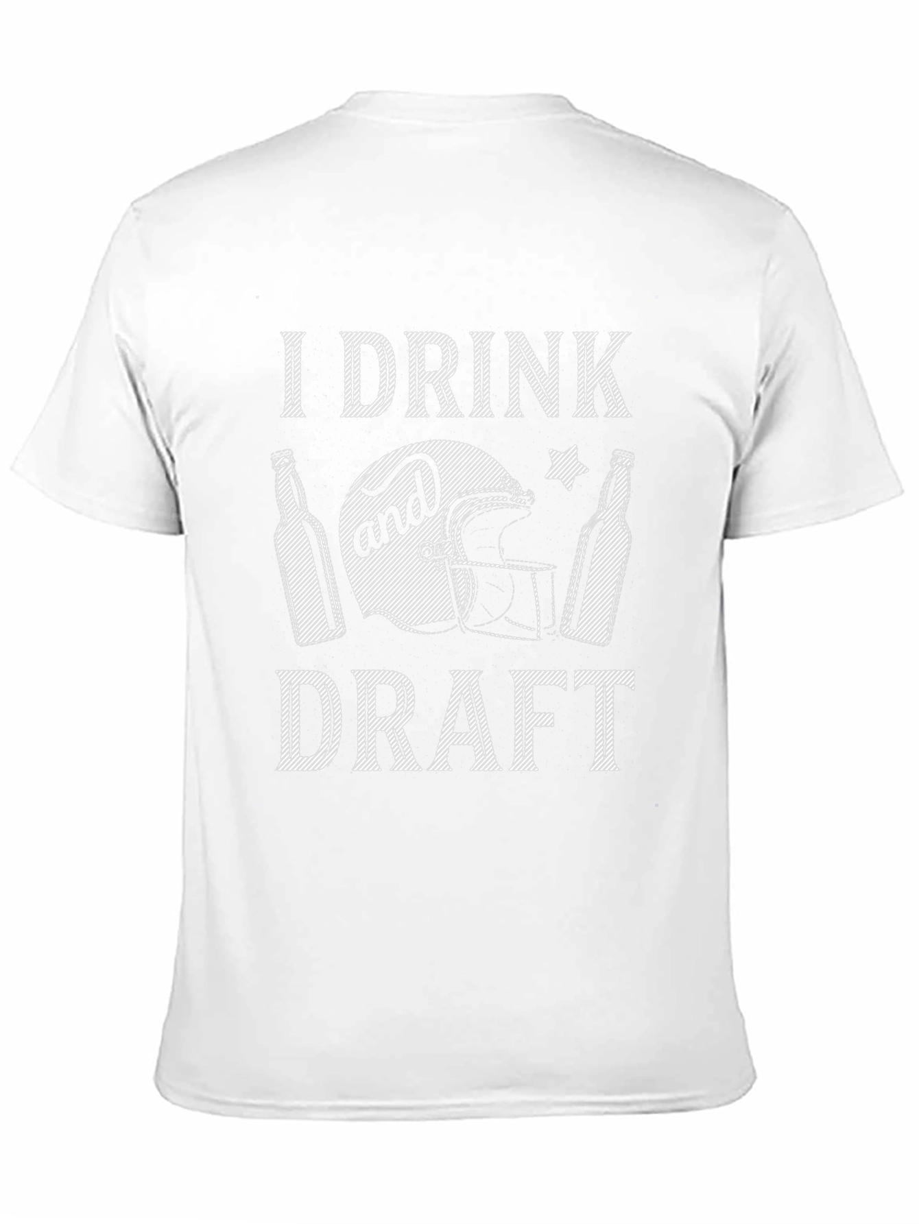 I Drink and Draft Football Graphic T-Shirt