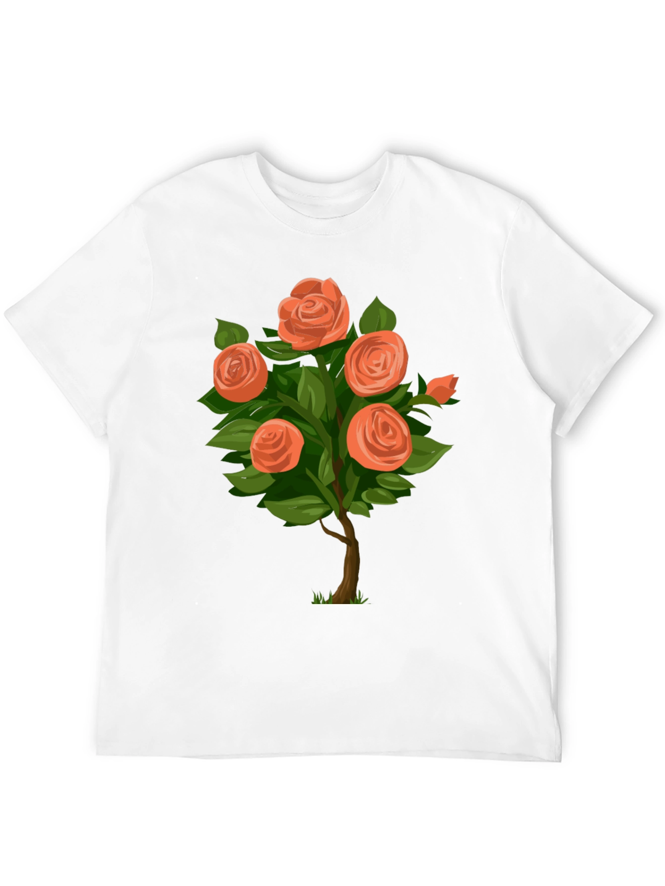 Floral Rose Bush Graphic Tee