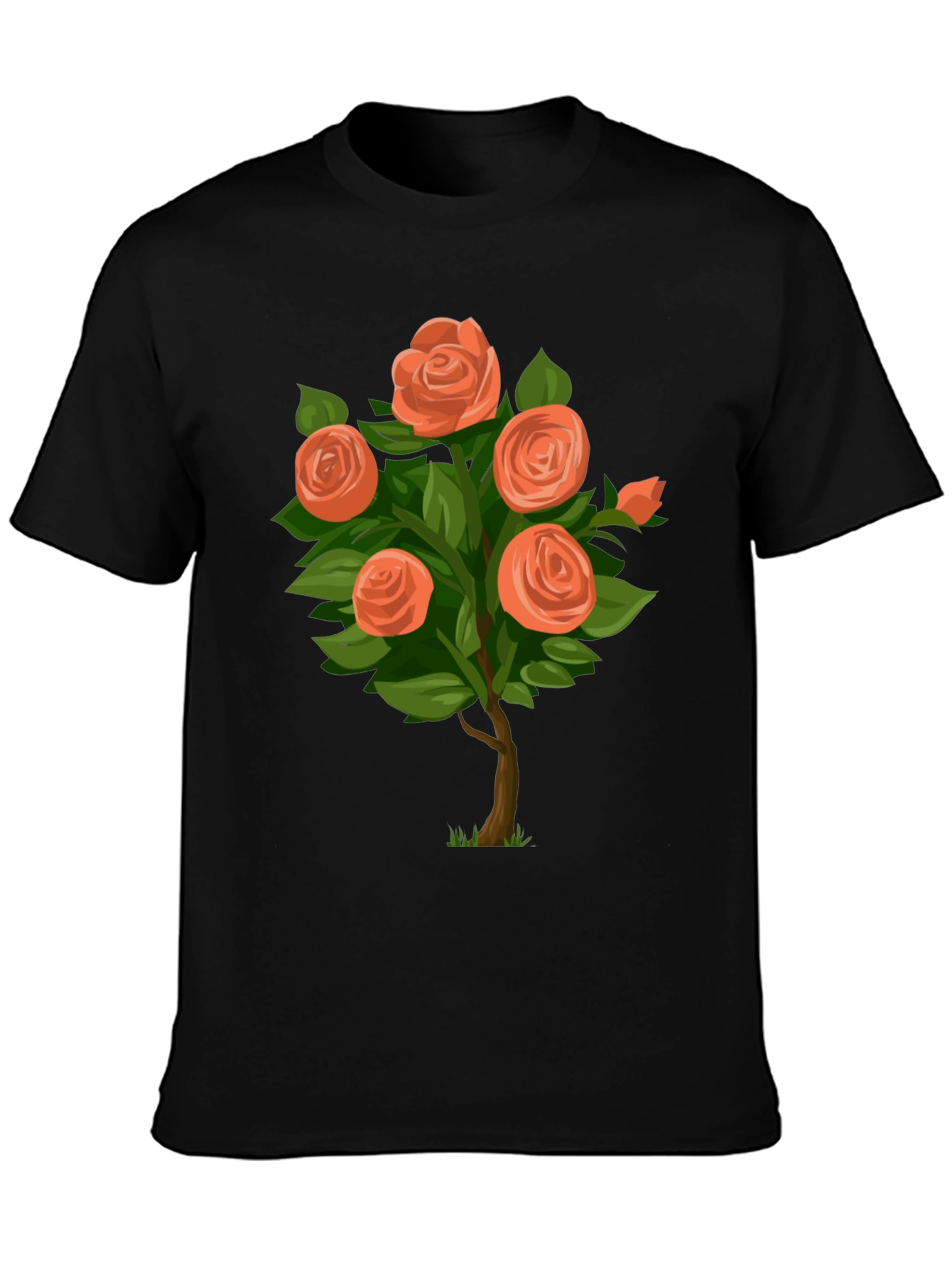 Floral Rose Bush Graphic Tee