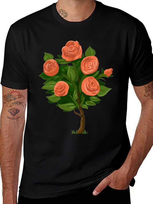 Floral Rose Bush Graphic Tee