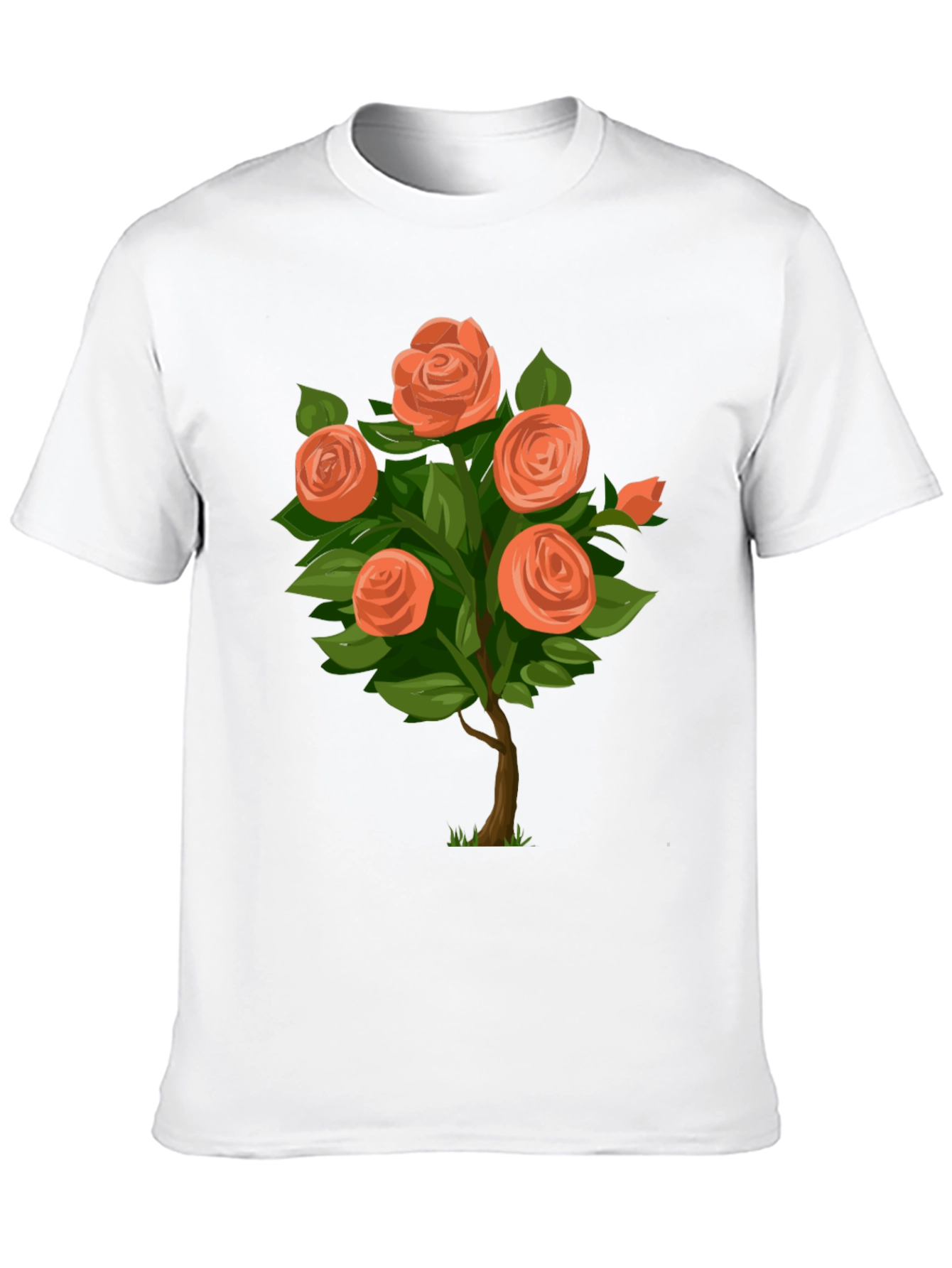 Floral Rose Bush Graphic Tee