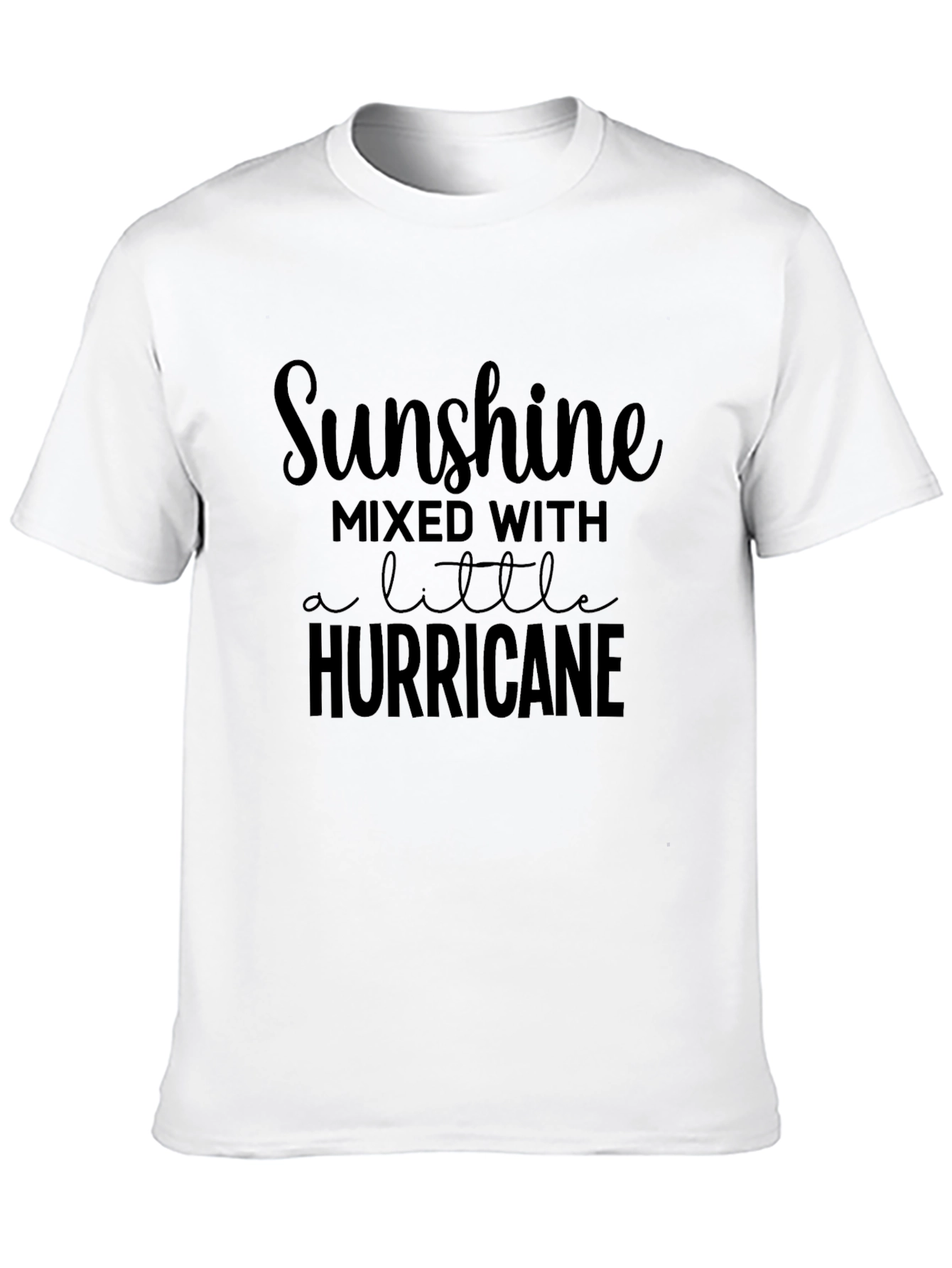 Sunshine Hurricane Graphic Tee - Casual Unisex T-Shirt