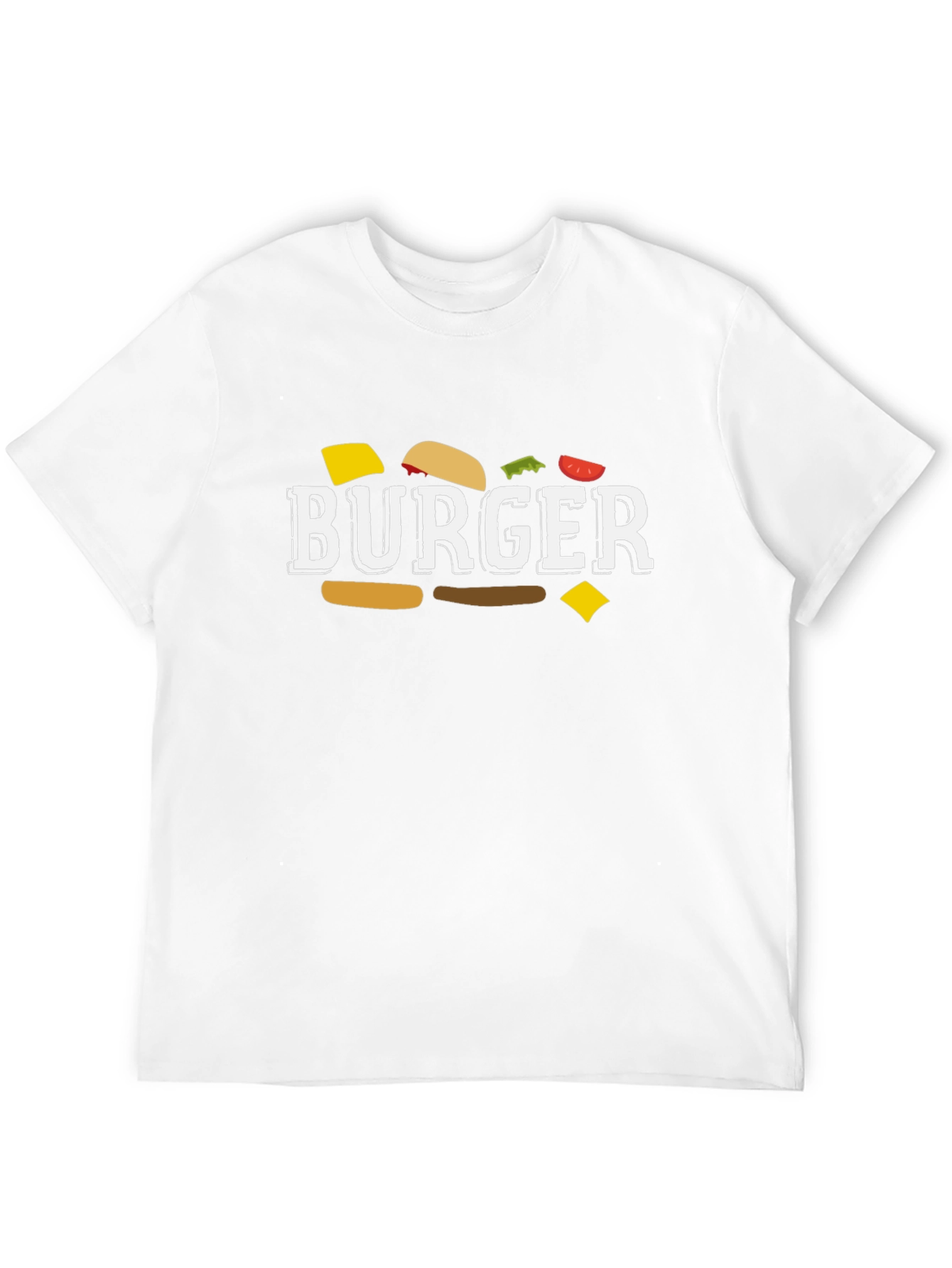 Burger Graphic T-Shirt - Unisex Crew Neck Tee
