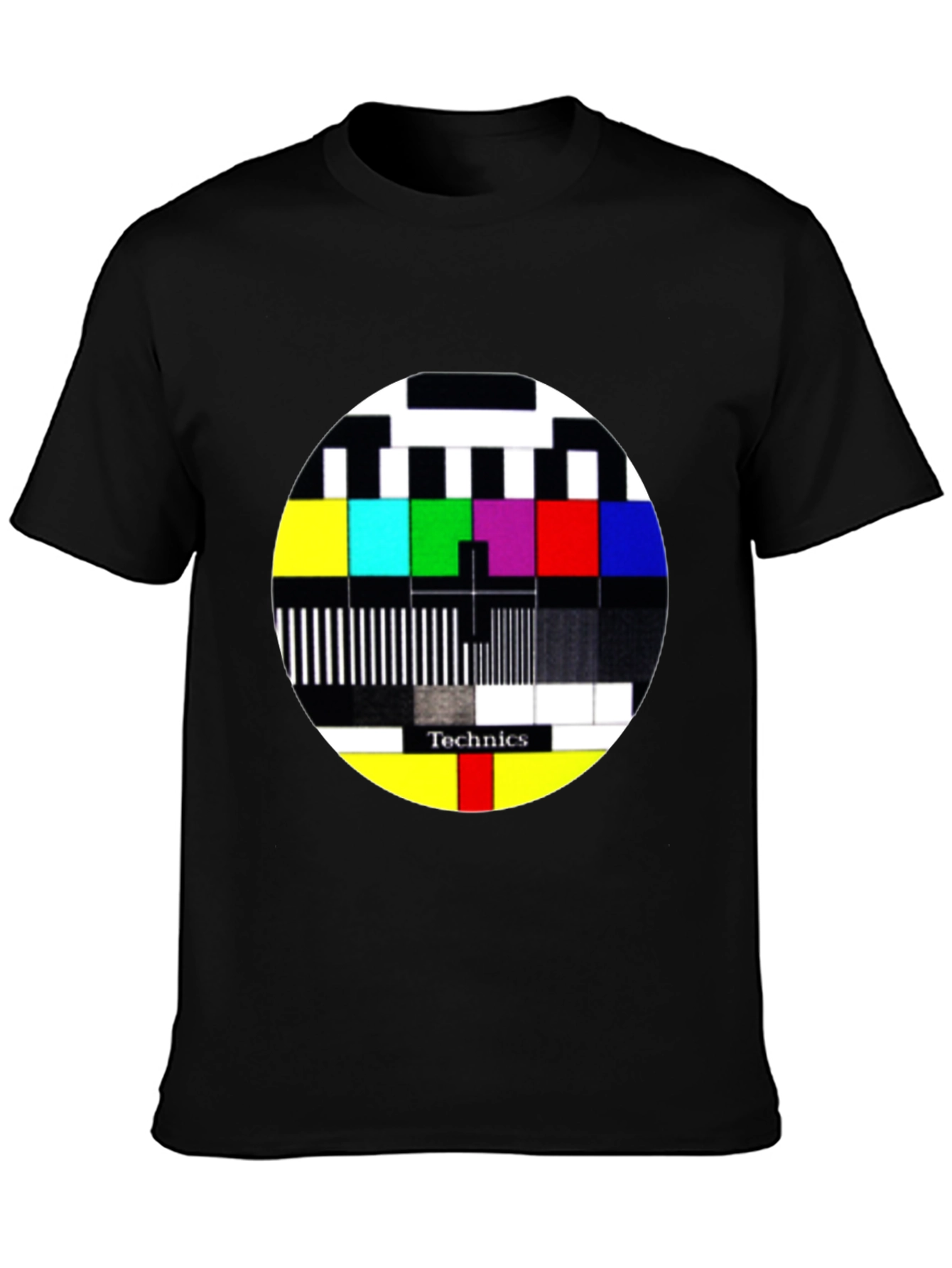 Technics Test Pattern Graphic Tee - Black
