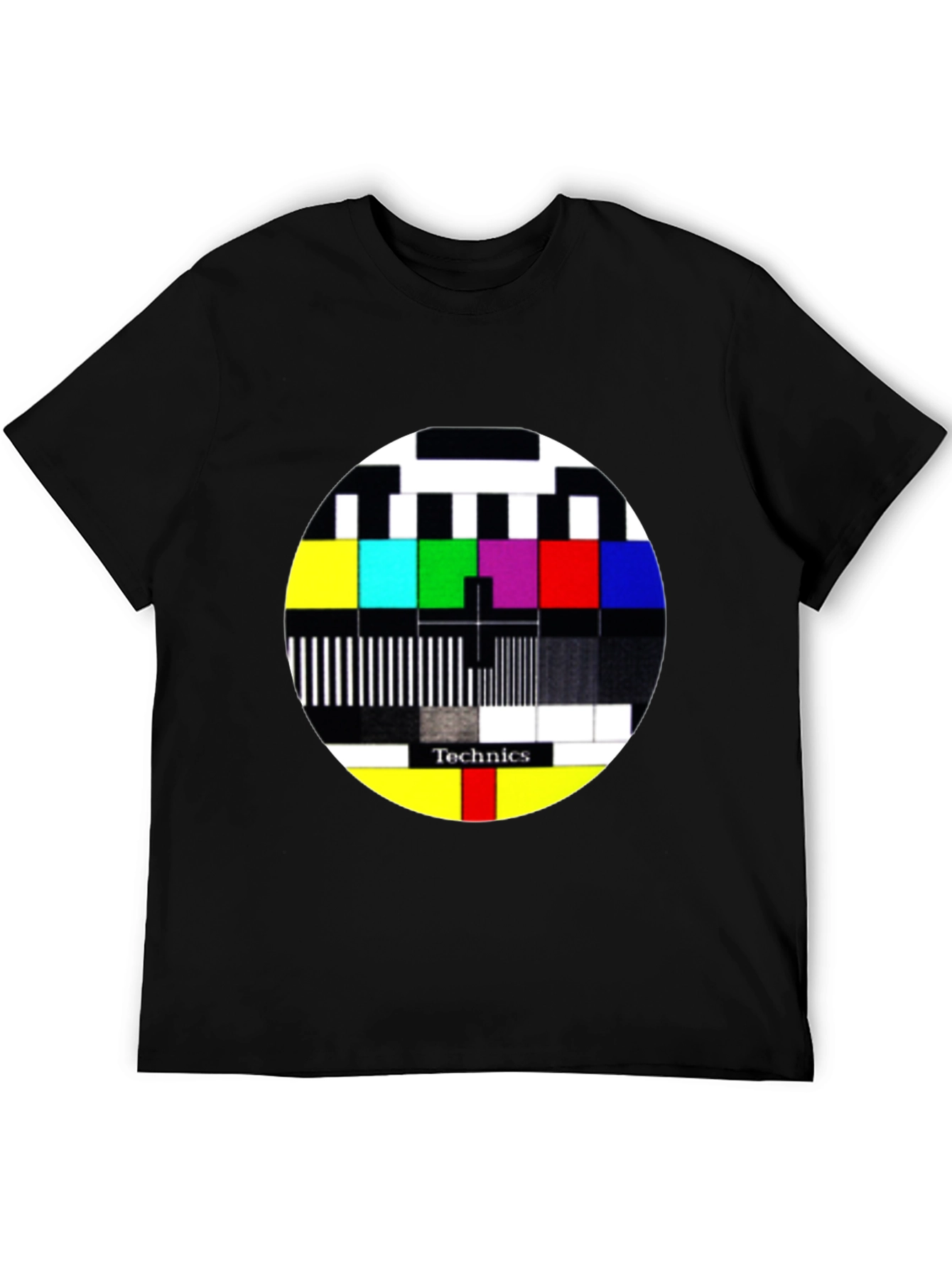 Technics Test Pattern Graphic Tee - Black