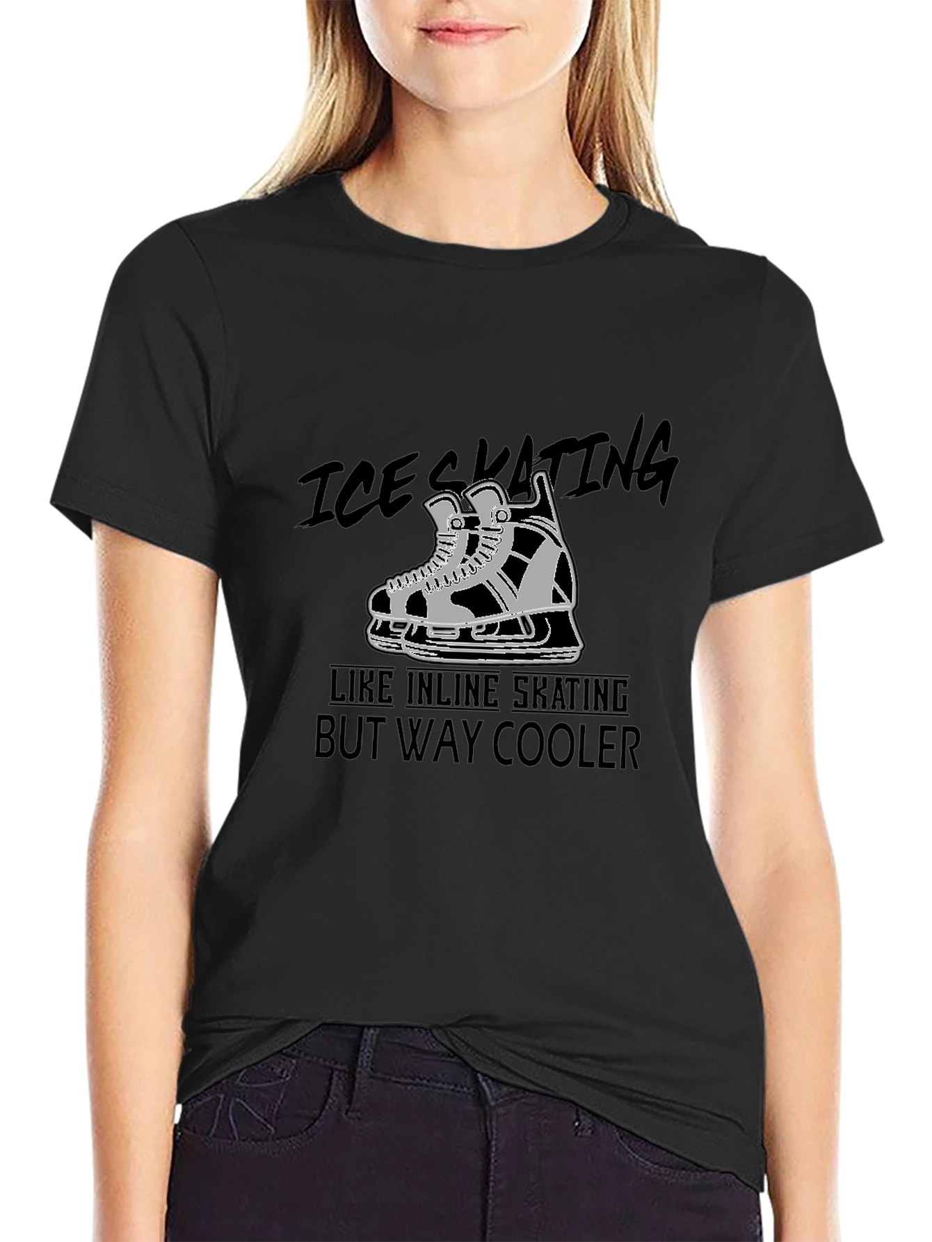 Ice Skating T-Shirt: Cooler Than Inline Skating