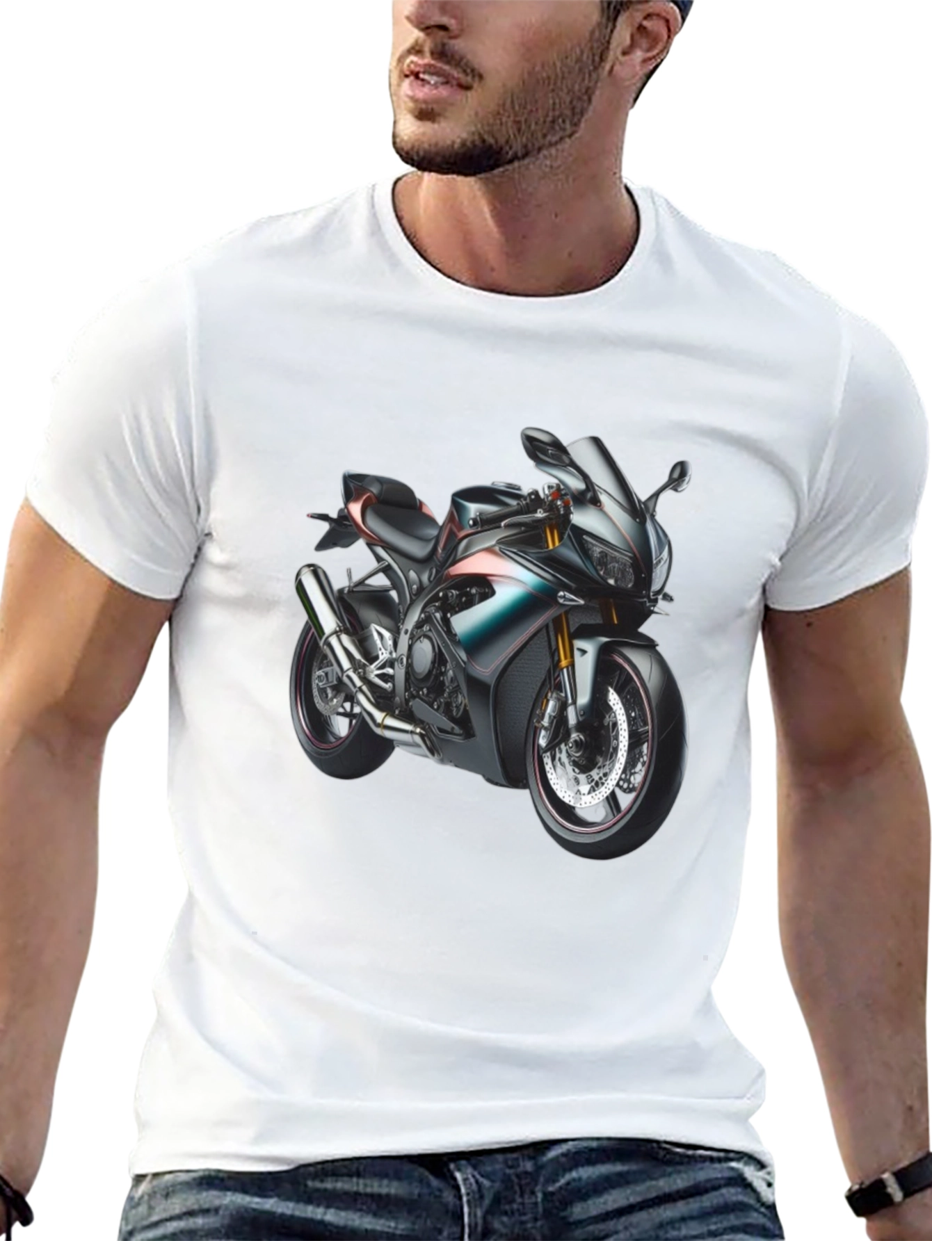 Motorcycle Graphic Tee - Ride in Style