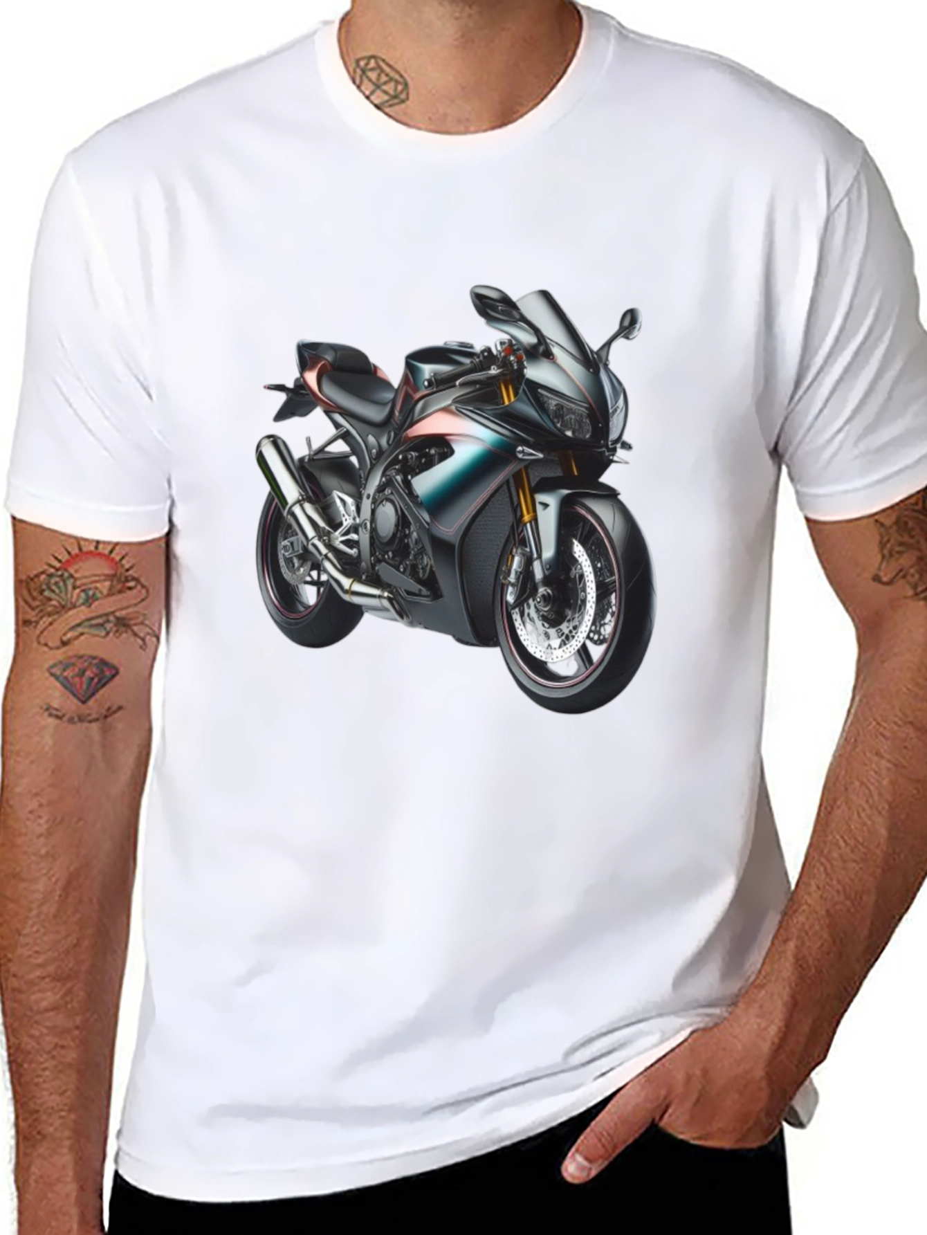 Motorcycle Graphic Tee - Ride in Style