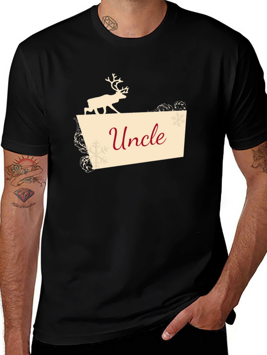 Reindeer Uncle Graphic Tee - Holiday Fun!
