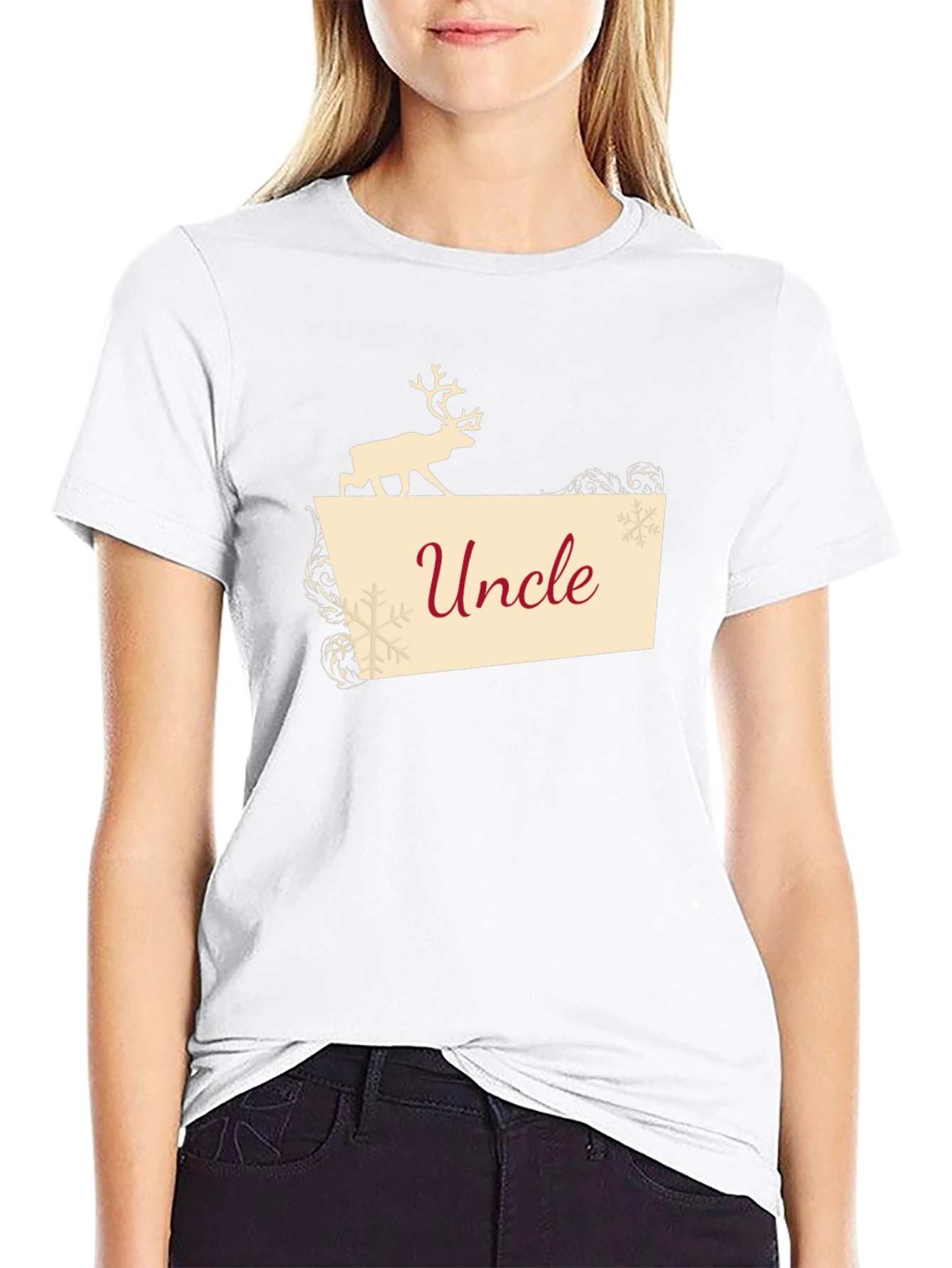 Reindeer Uncle Graphic Tee - Holiday Fun!