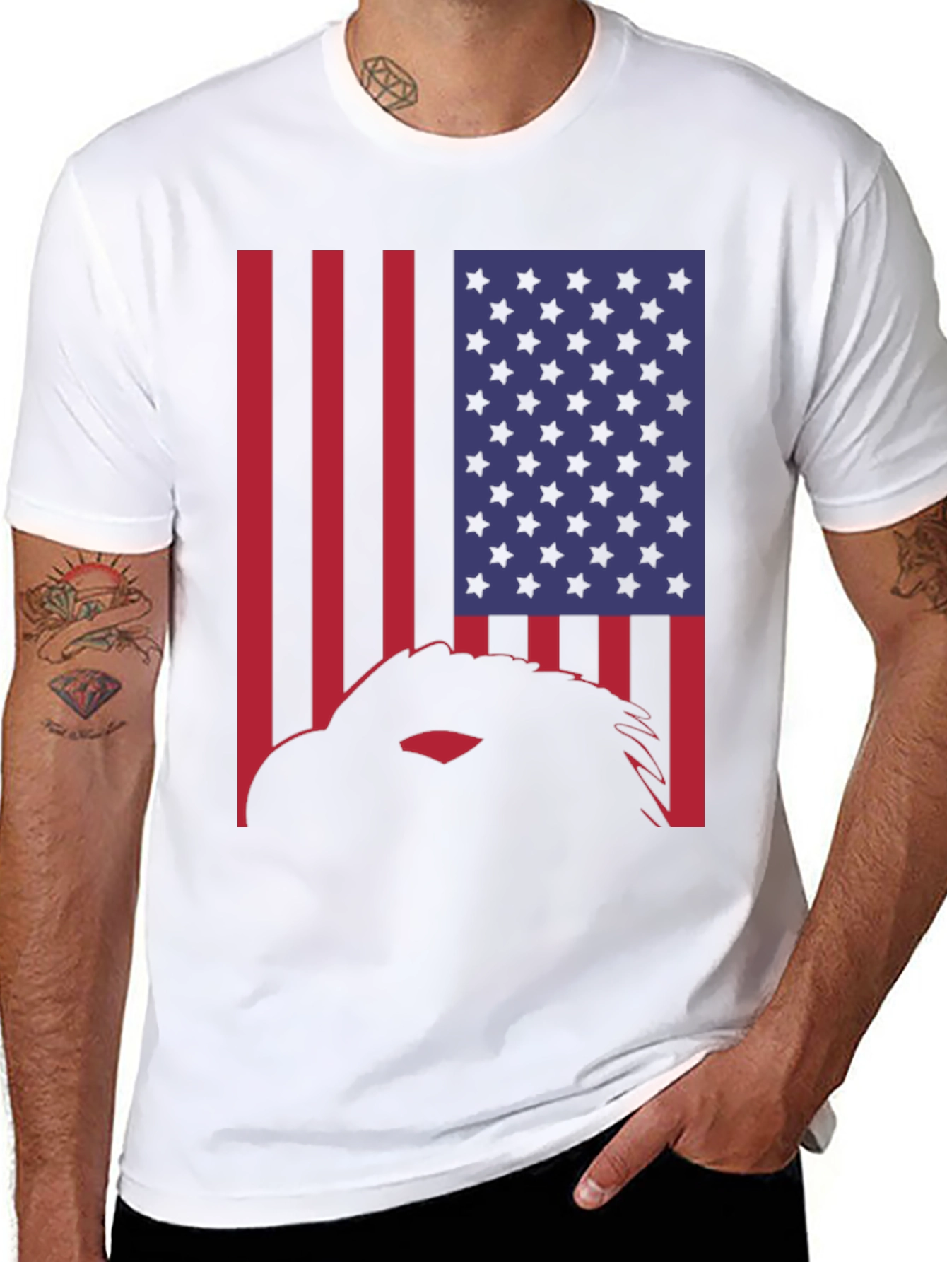 American Eagle Flag Graphic T-Shirt