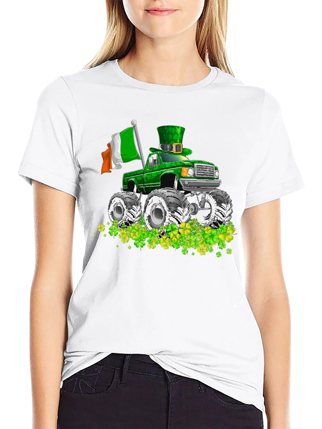 St. Patricks Day Monster Truck Graphic Tee
