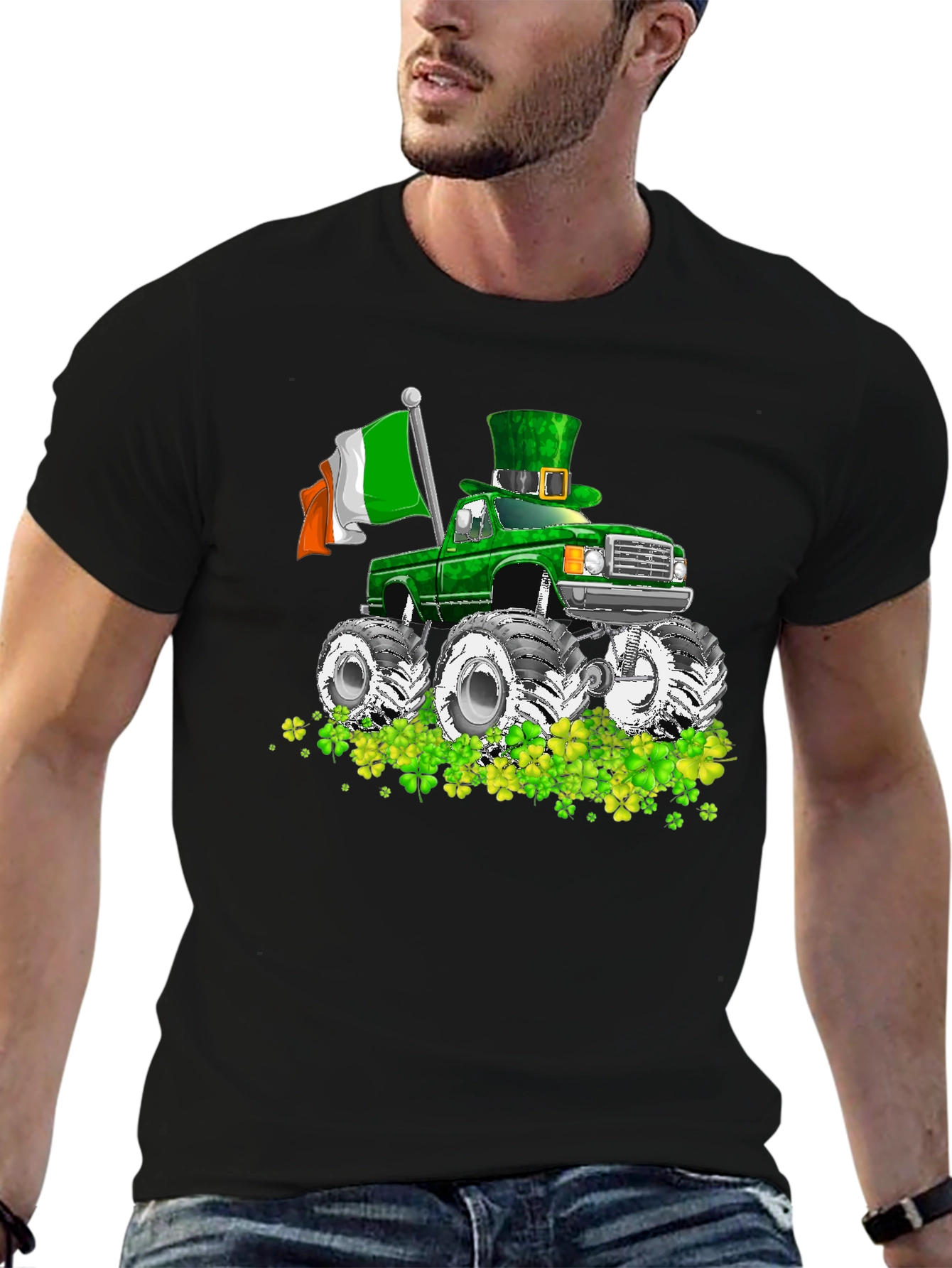 St. Patricks Day Monster Truck Graphic Tee