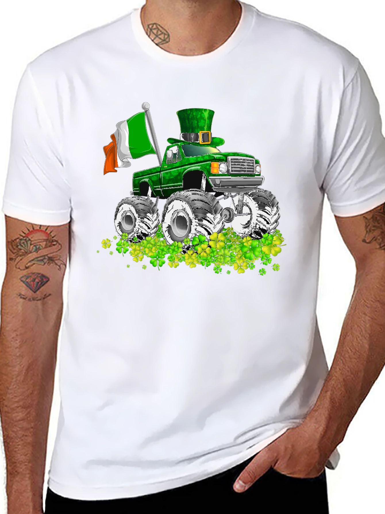 St. Patricks Day Monster Truck Graphic Tee