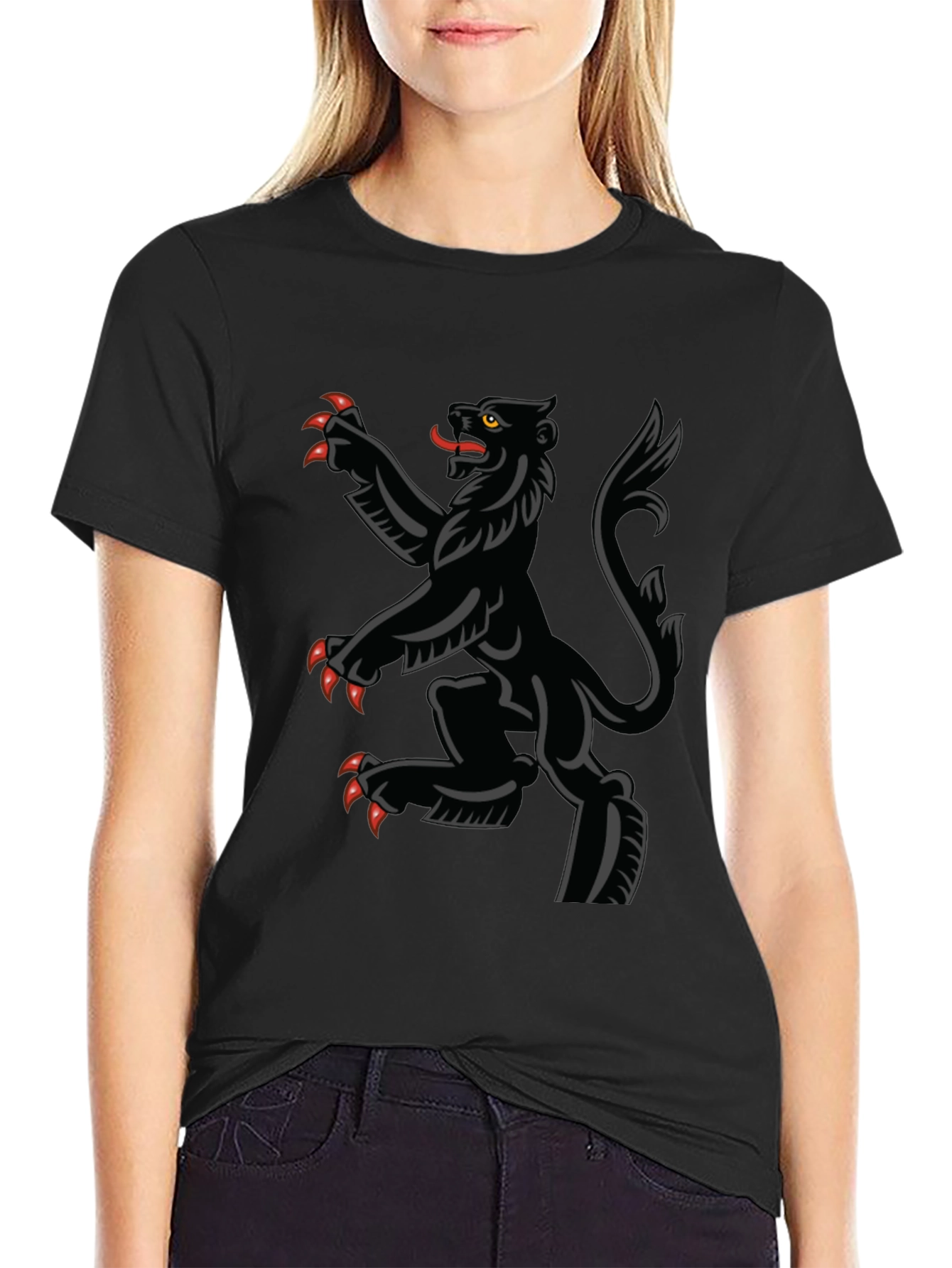 Black Rampant Lion T-Shirt