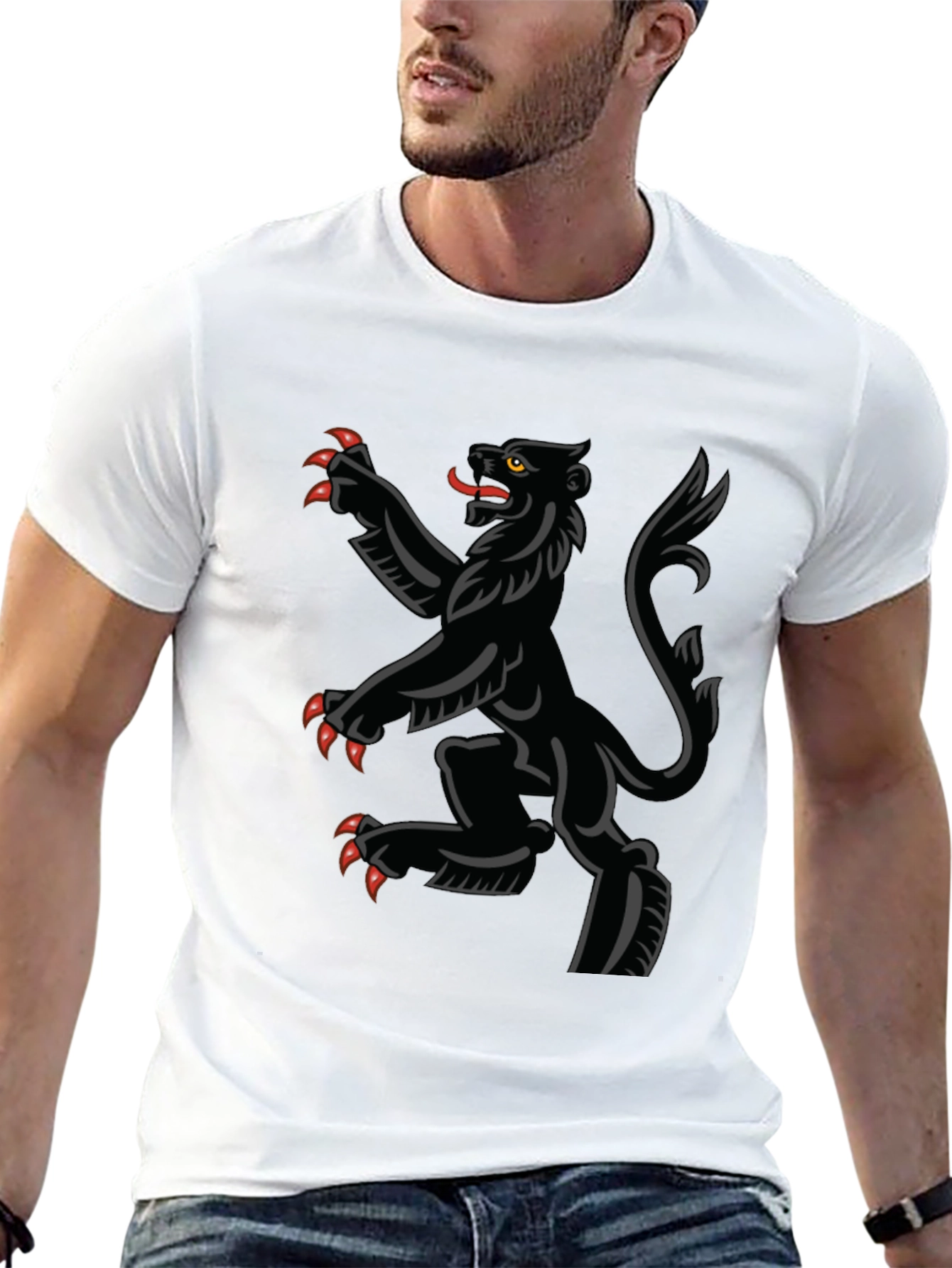 Black Rampant Lion T-Shirt