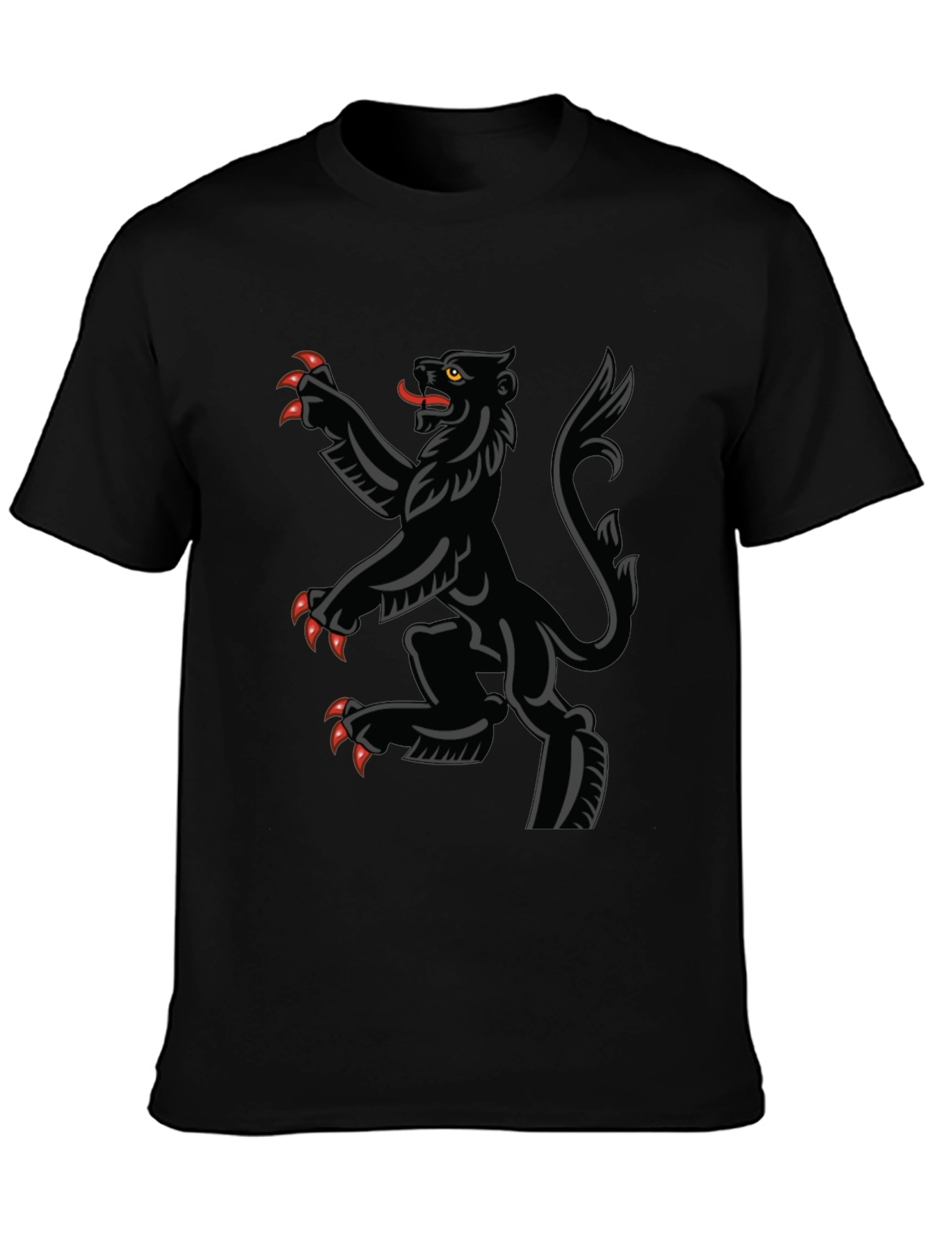 Black Rampant Lion T-Shirt