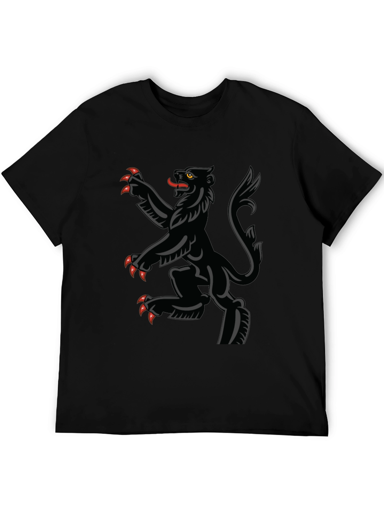 Black Rampant Lion T-Shirt