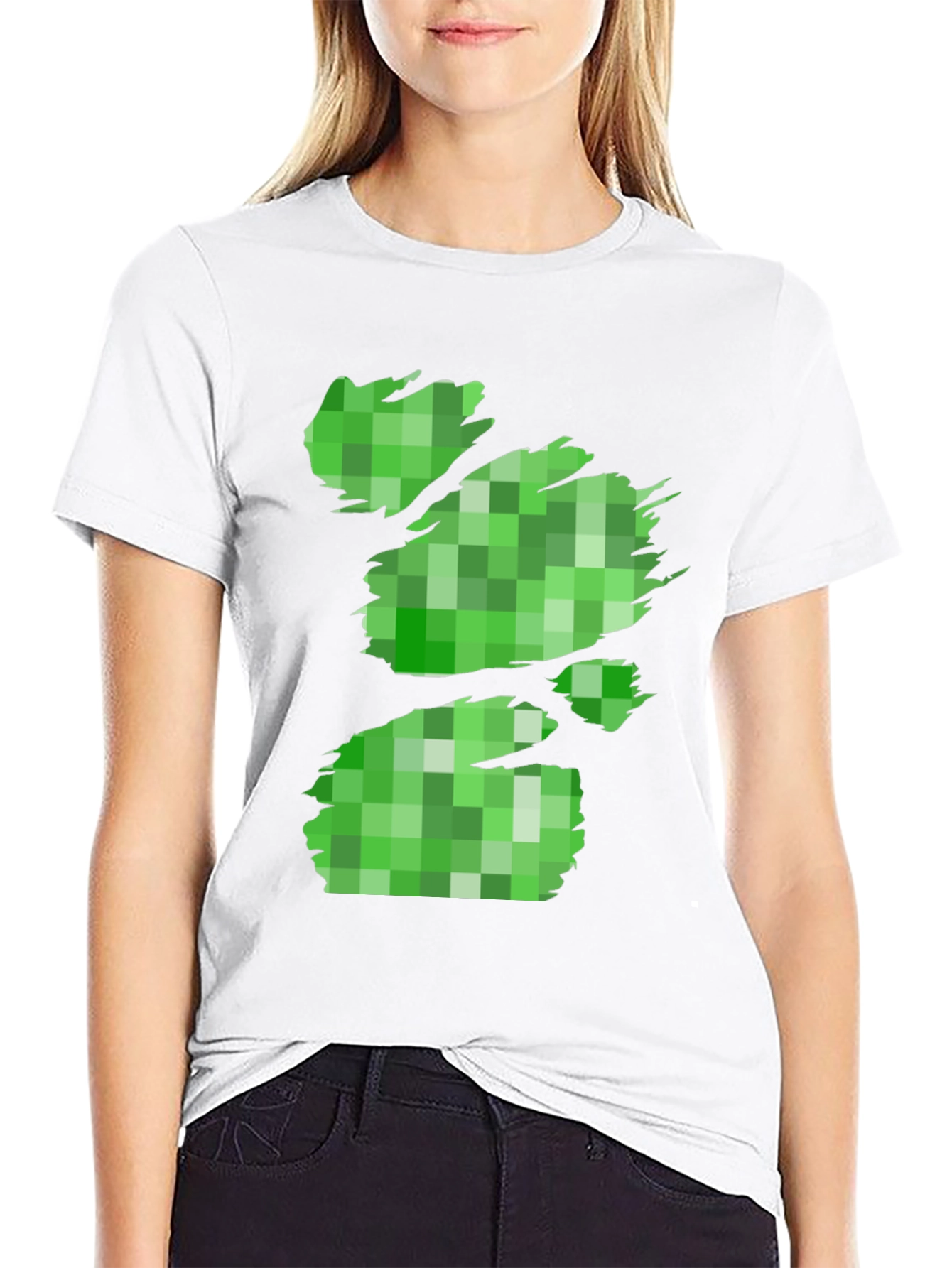 Minecraft Creeper T-Shirt - Distressed Pixelated Design