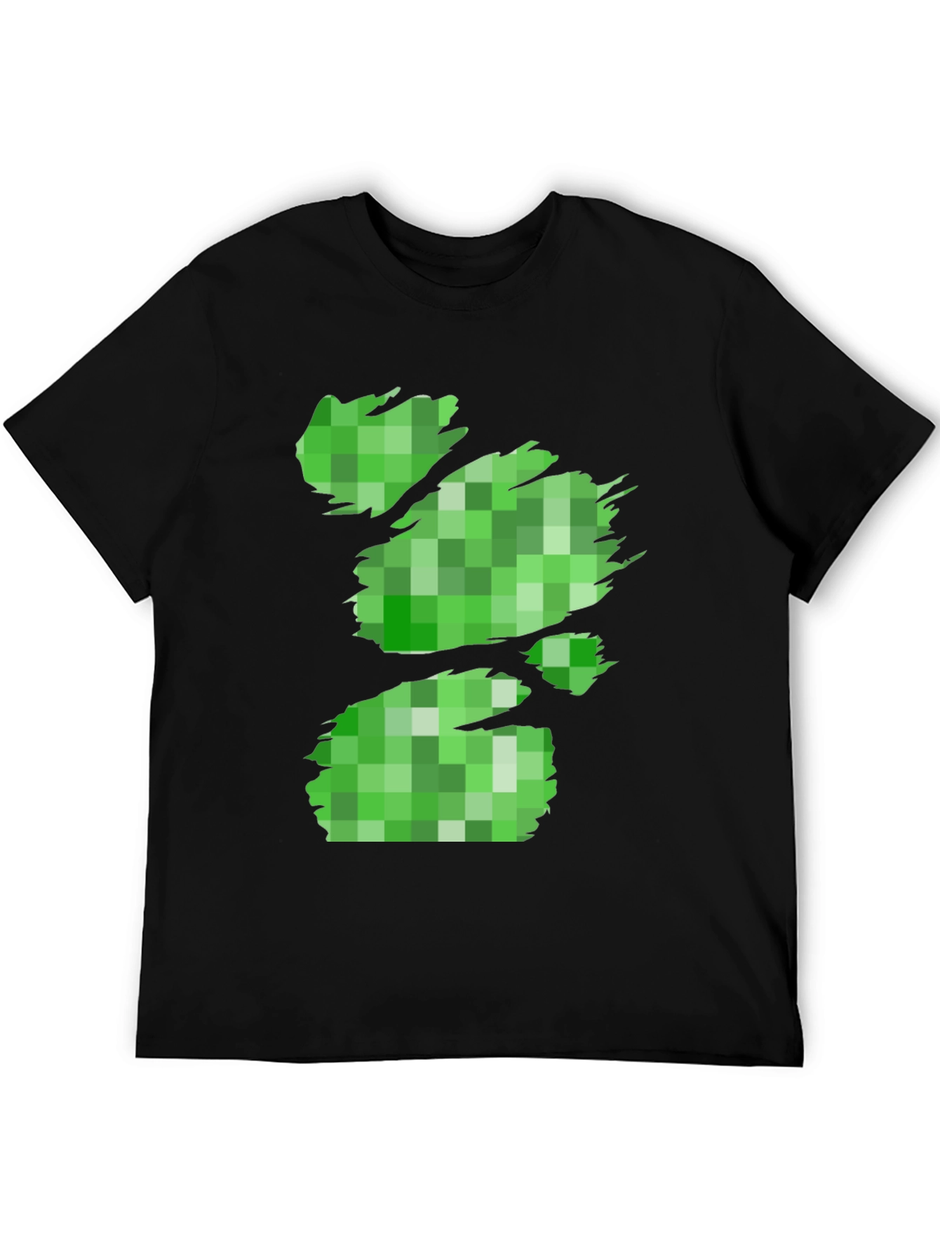 Minecraft Creeper T-Shirt - Distressed Pixelated Design