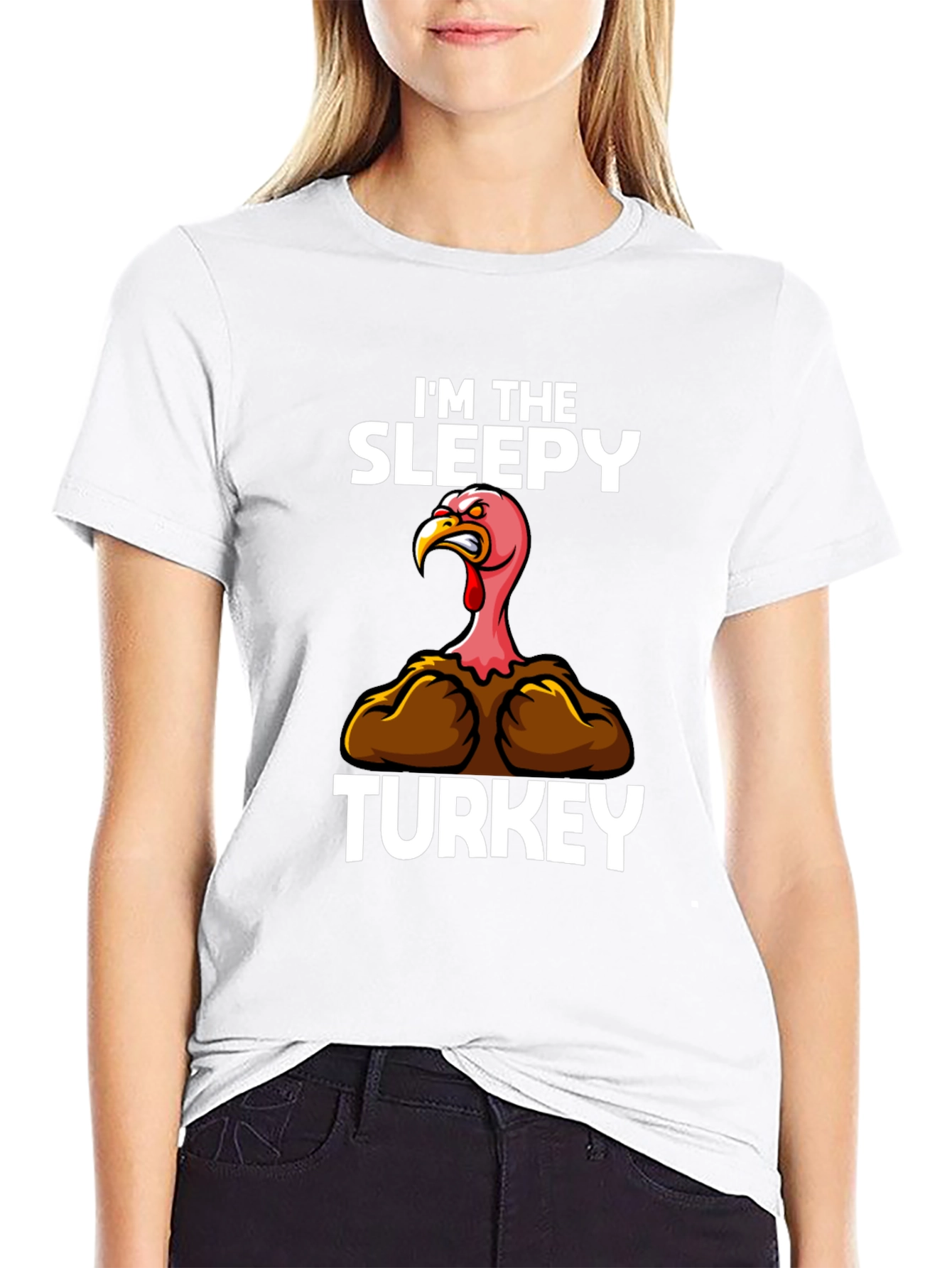 Im The Sleepy Turkey Funny Thanksgiving T-Shirt