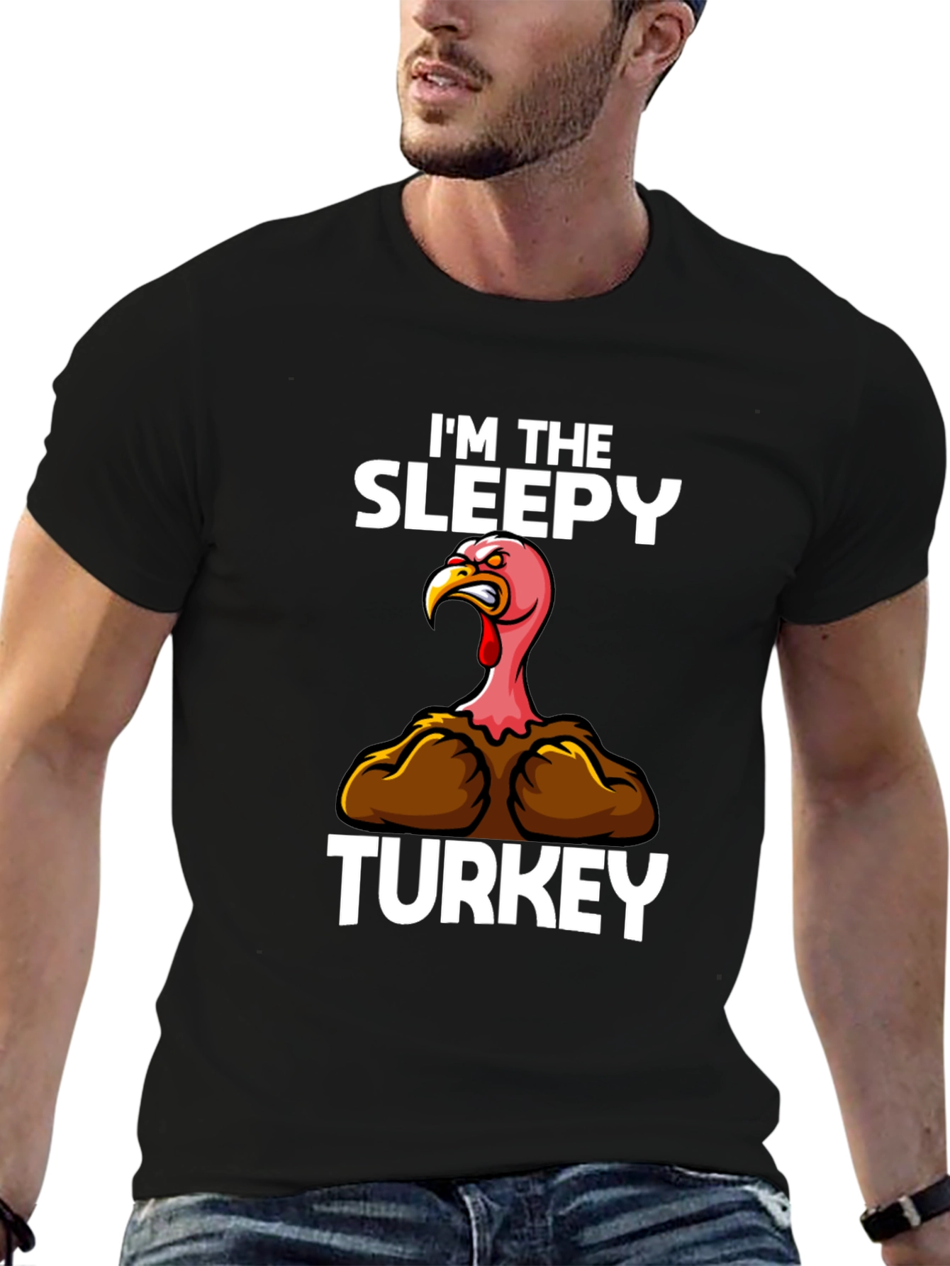 Im The Sleepy Turkey Funny Thanksgiving T-Shirt