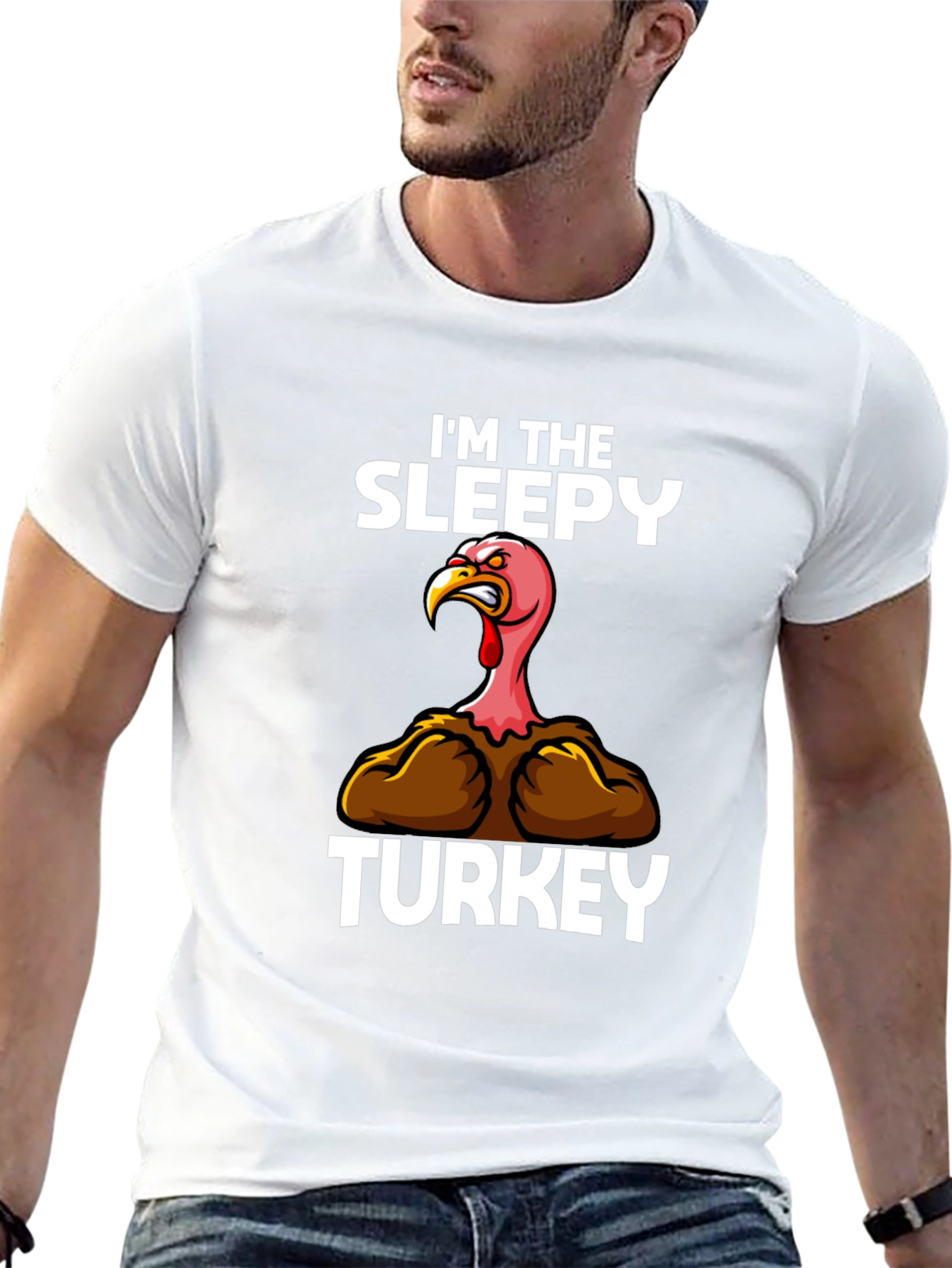 Im The Sleepy Turkey Funny Thanksgiving T-Shirt