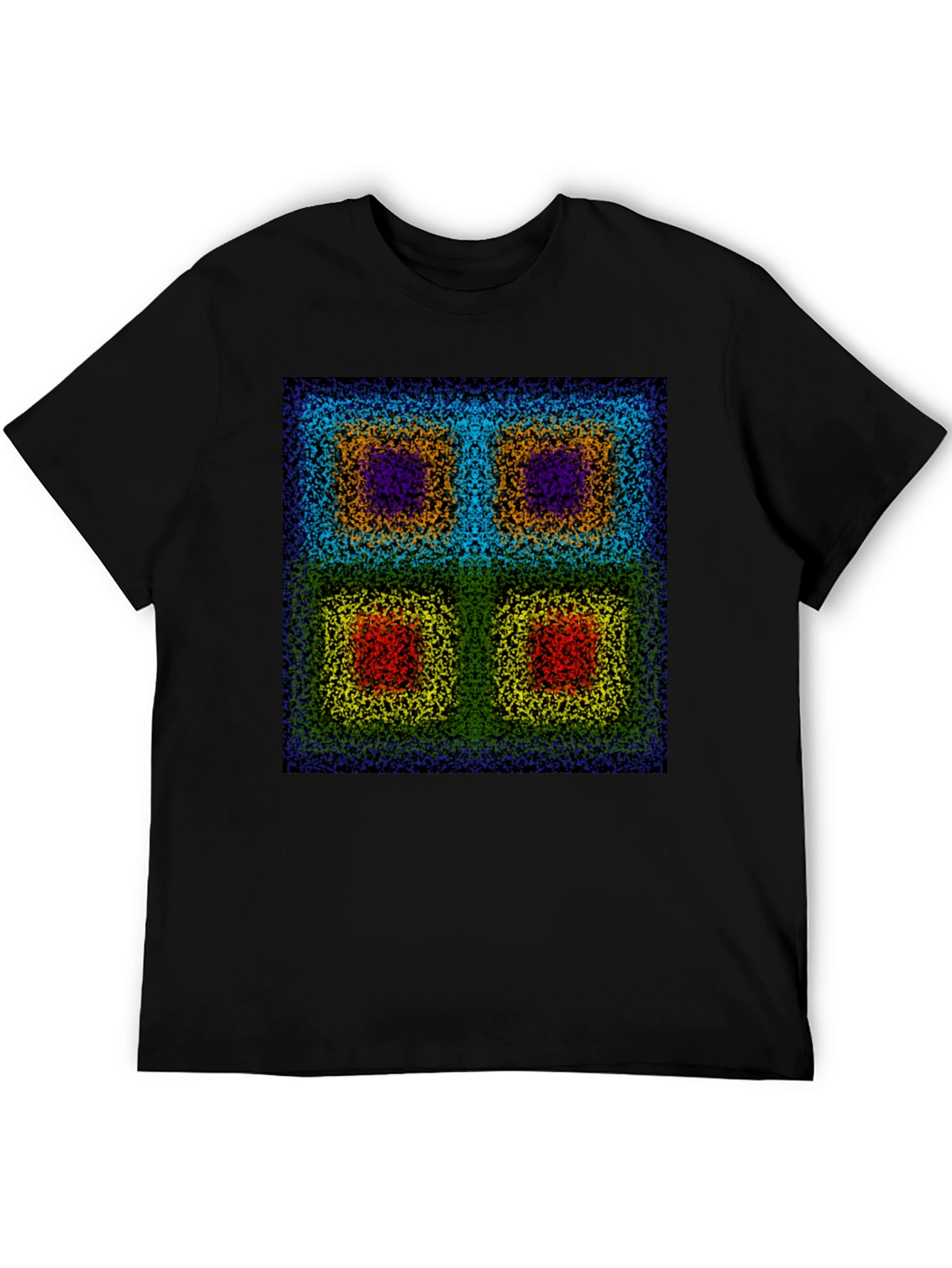 Abstract Square Pattern T-Shirt