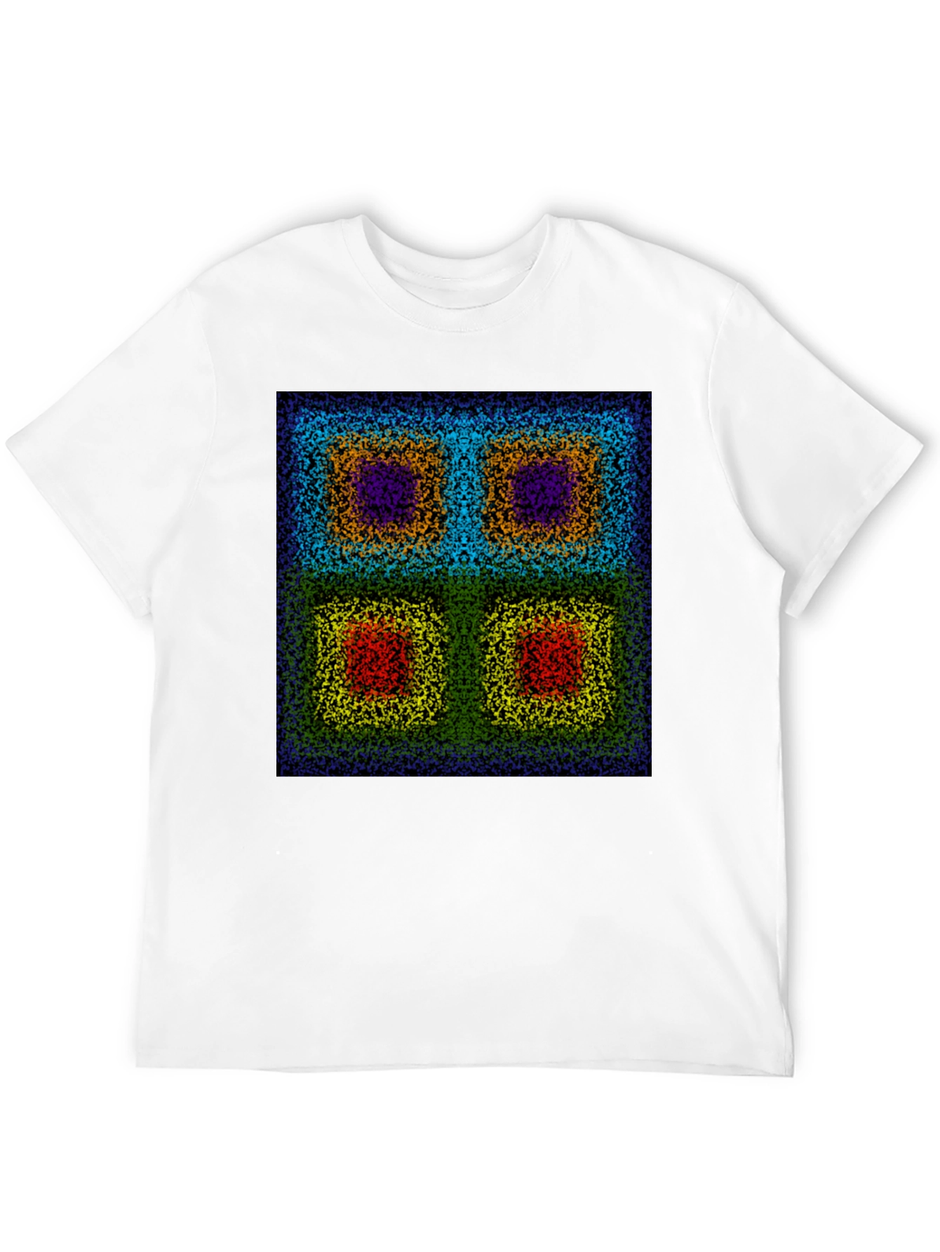 Abstract Square Pattern T-Shirt