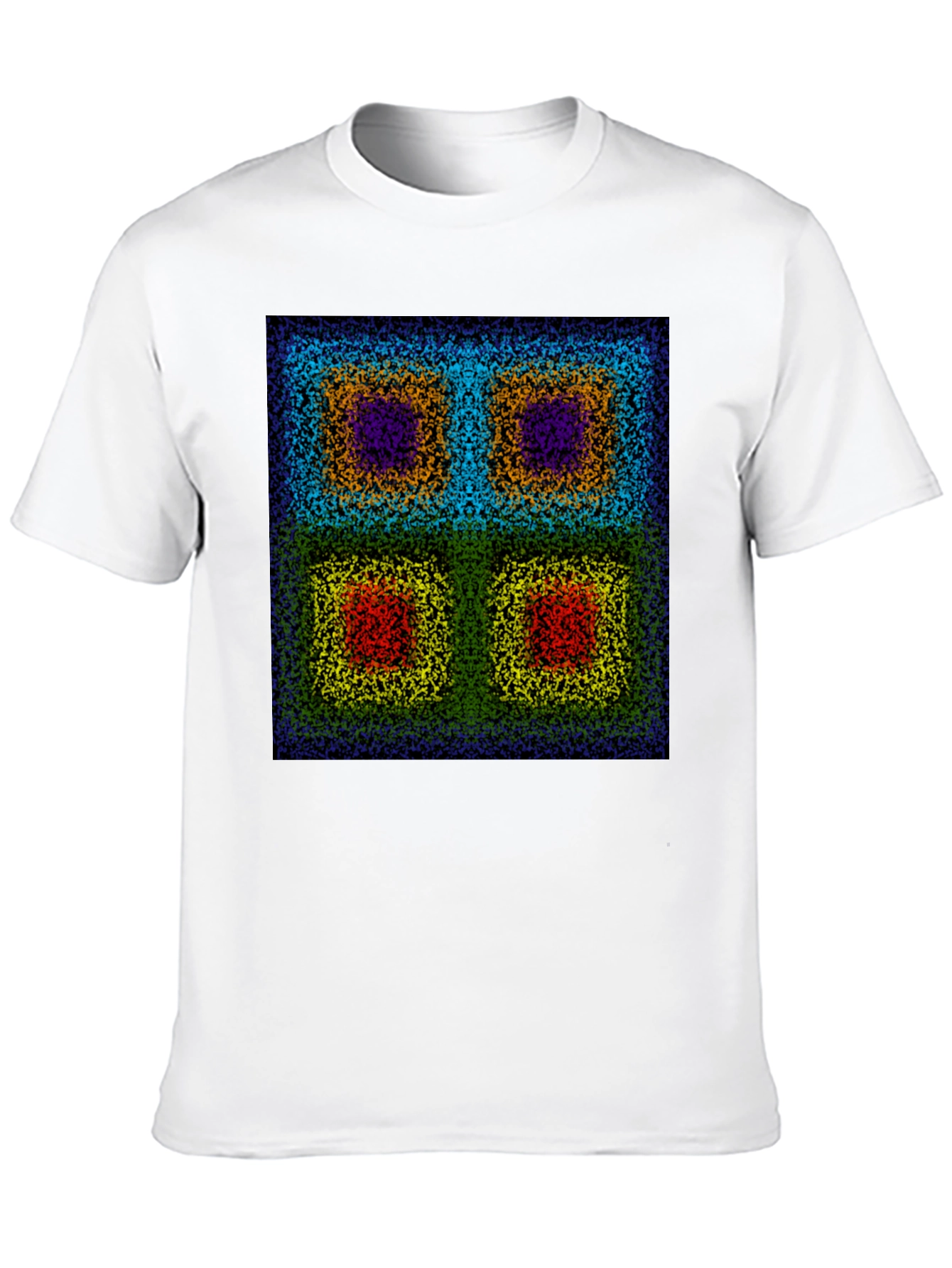 Abstract Square Pattern T-Shirt