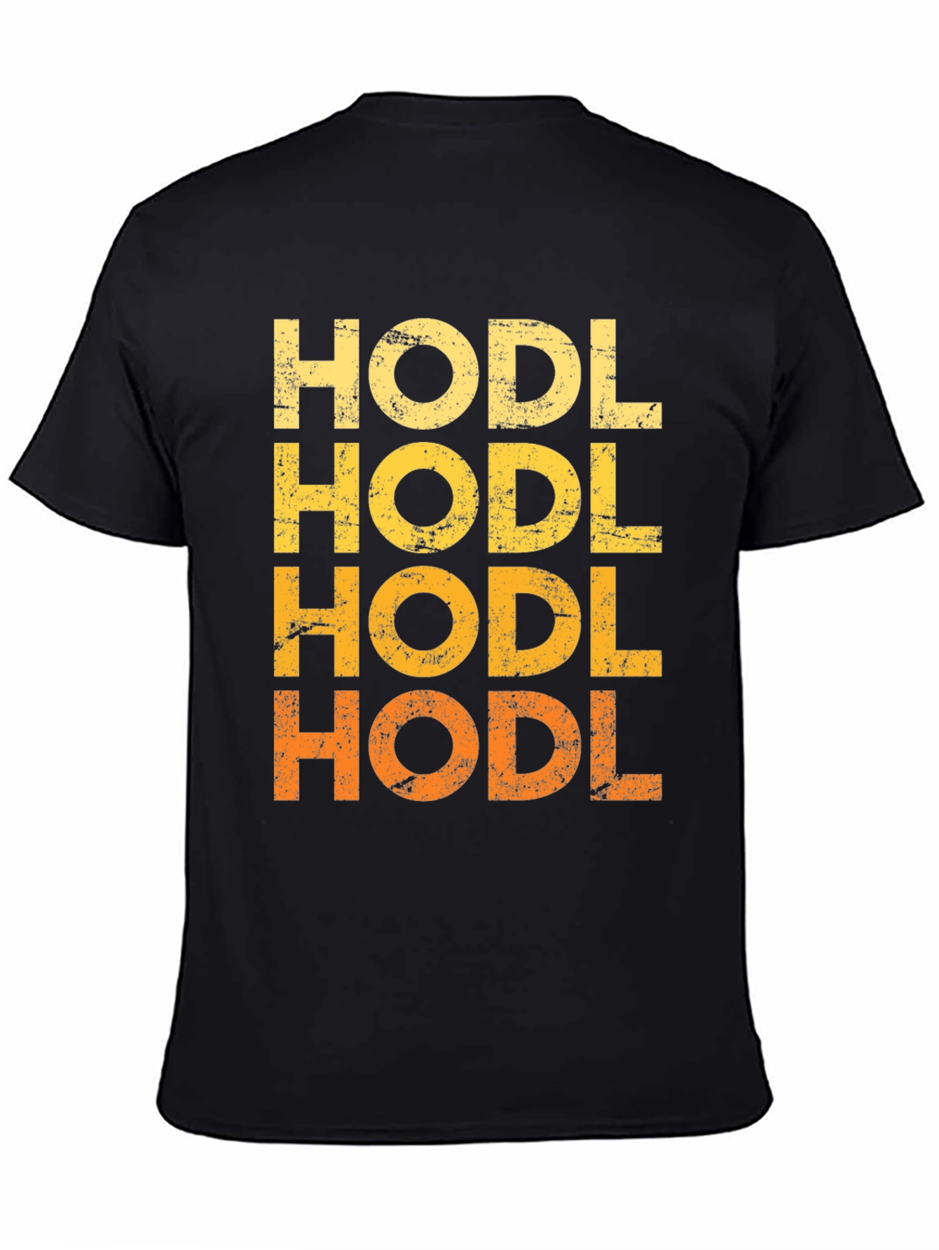 HODL Crypto T-Shirt - Distressed Graphic Tee