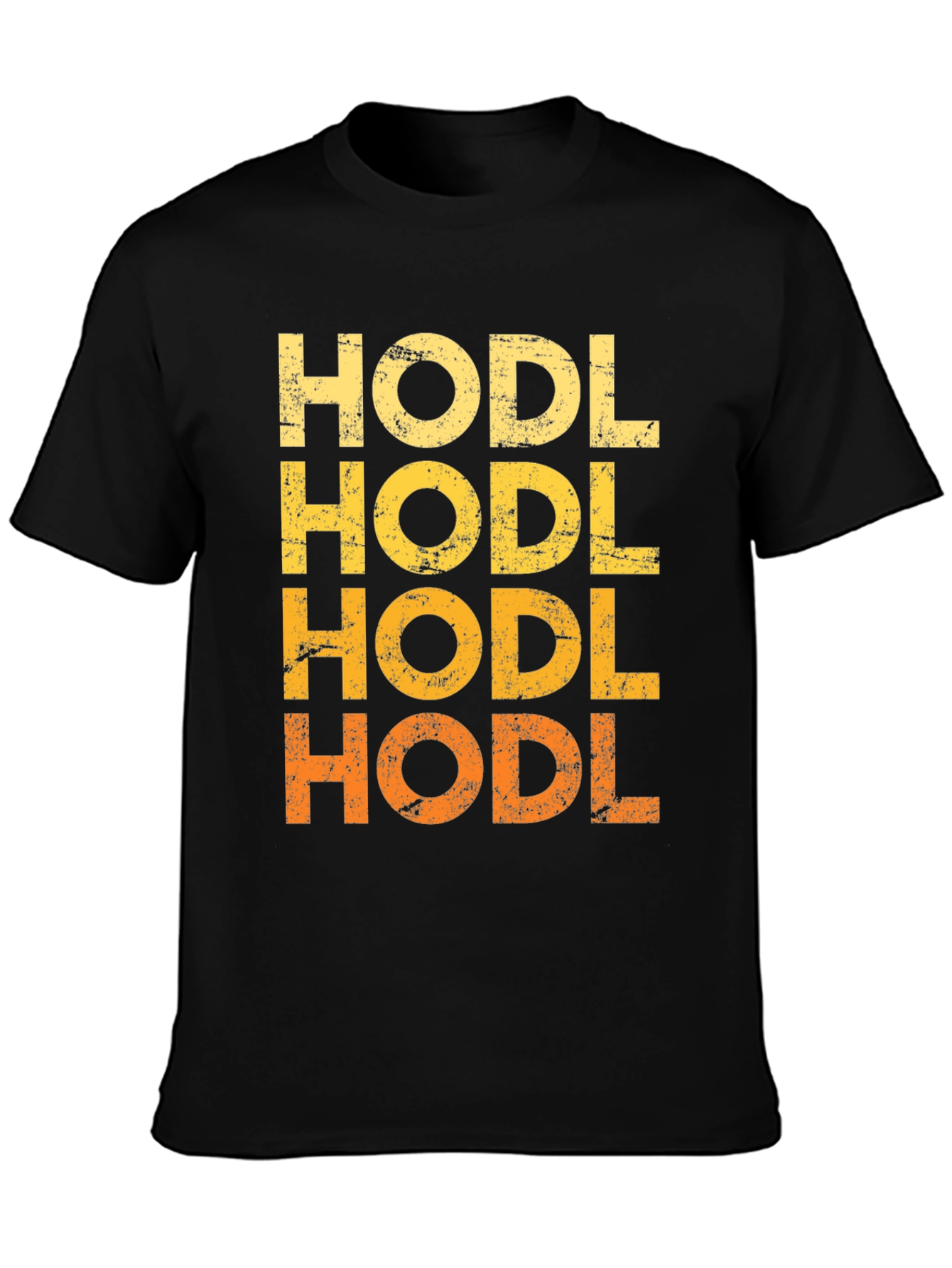 HODL Crypto T-Shirt - Distressed Graphic Tee