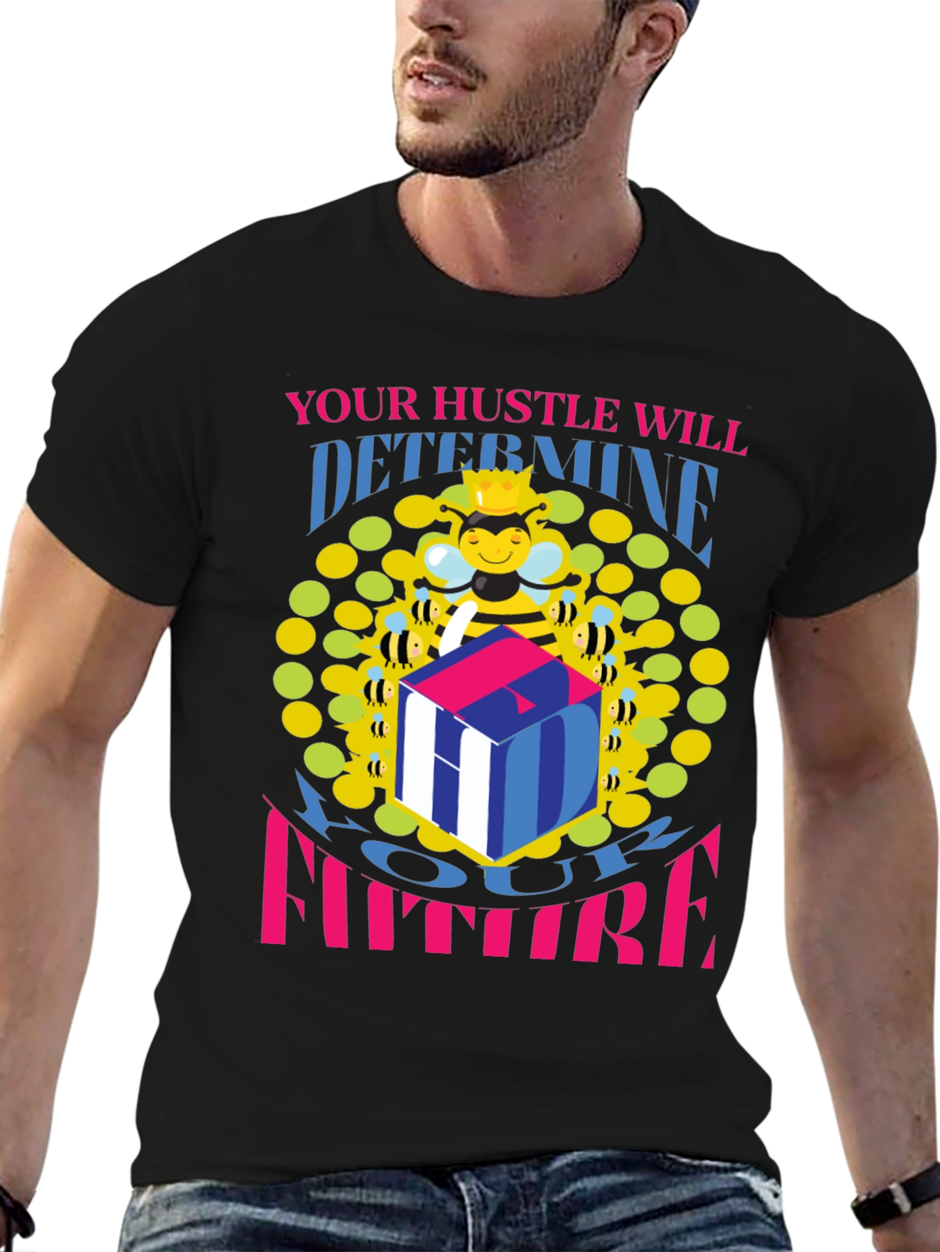 Hustle Future Bee Graphic Tee