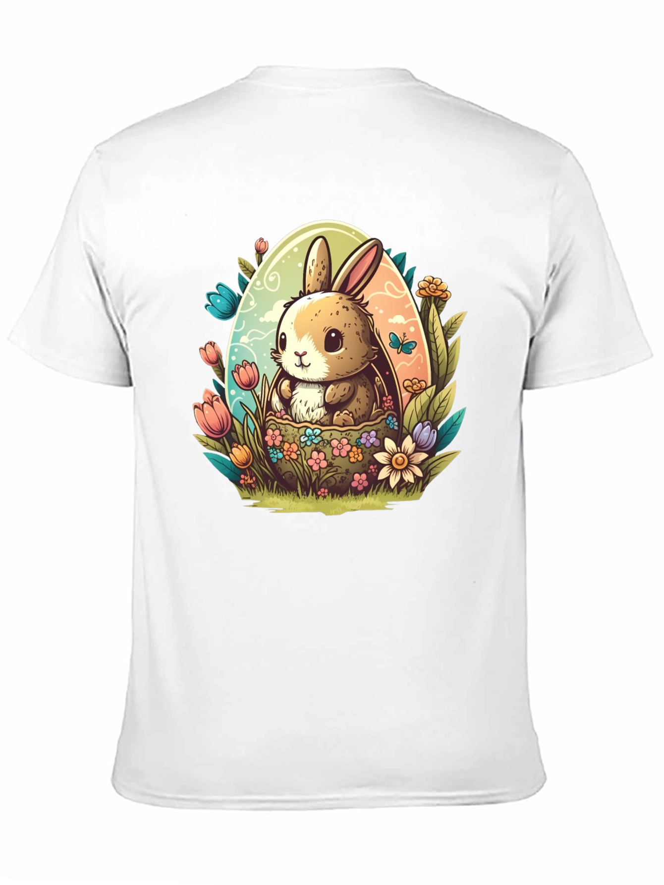 Cute Easter Bunny Egg Graphic Tee
