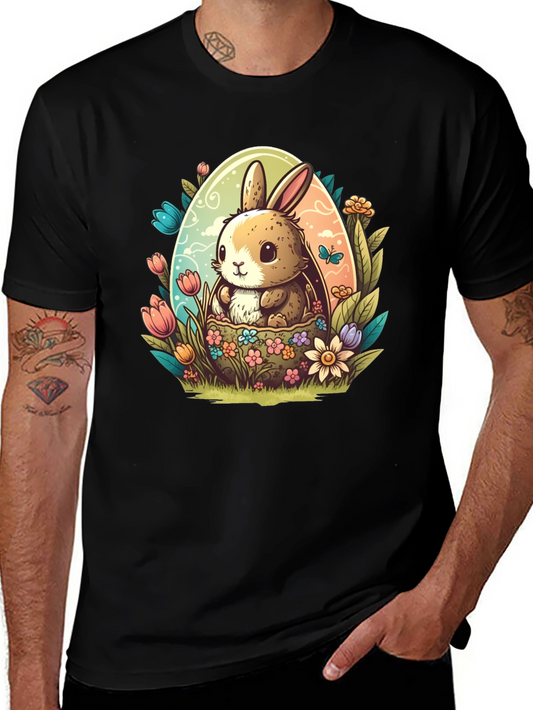 Cute Easter Bunny Egg Graphic Tee