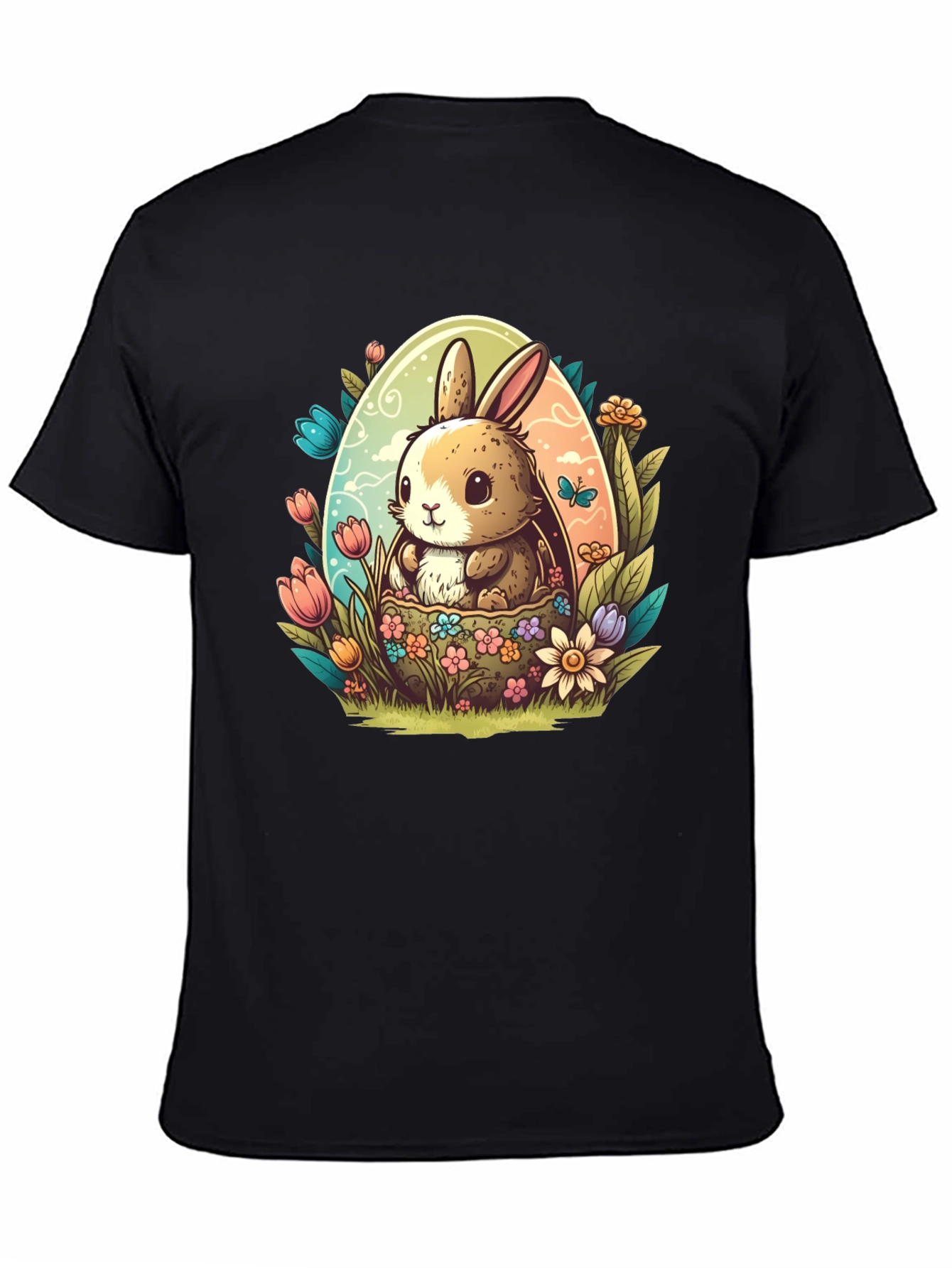 Cute Easter Bunny Egg Graphic Tee