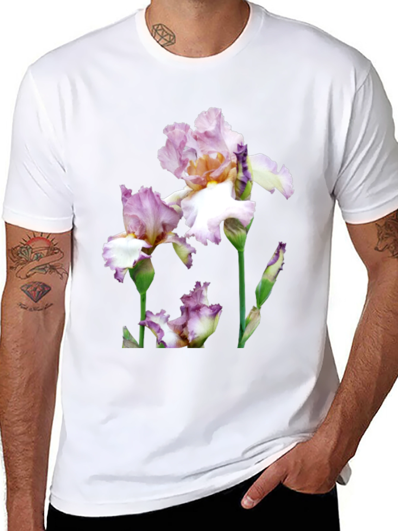 Floral Iris Graphic T-Shirt